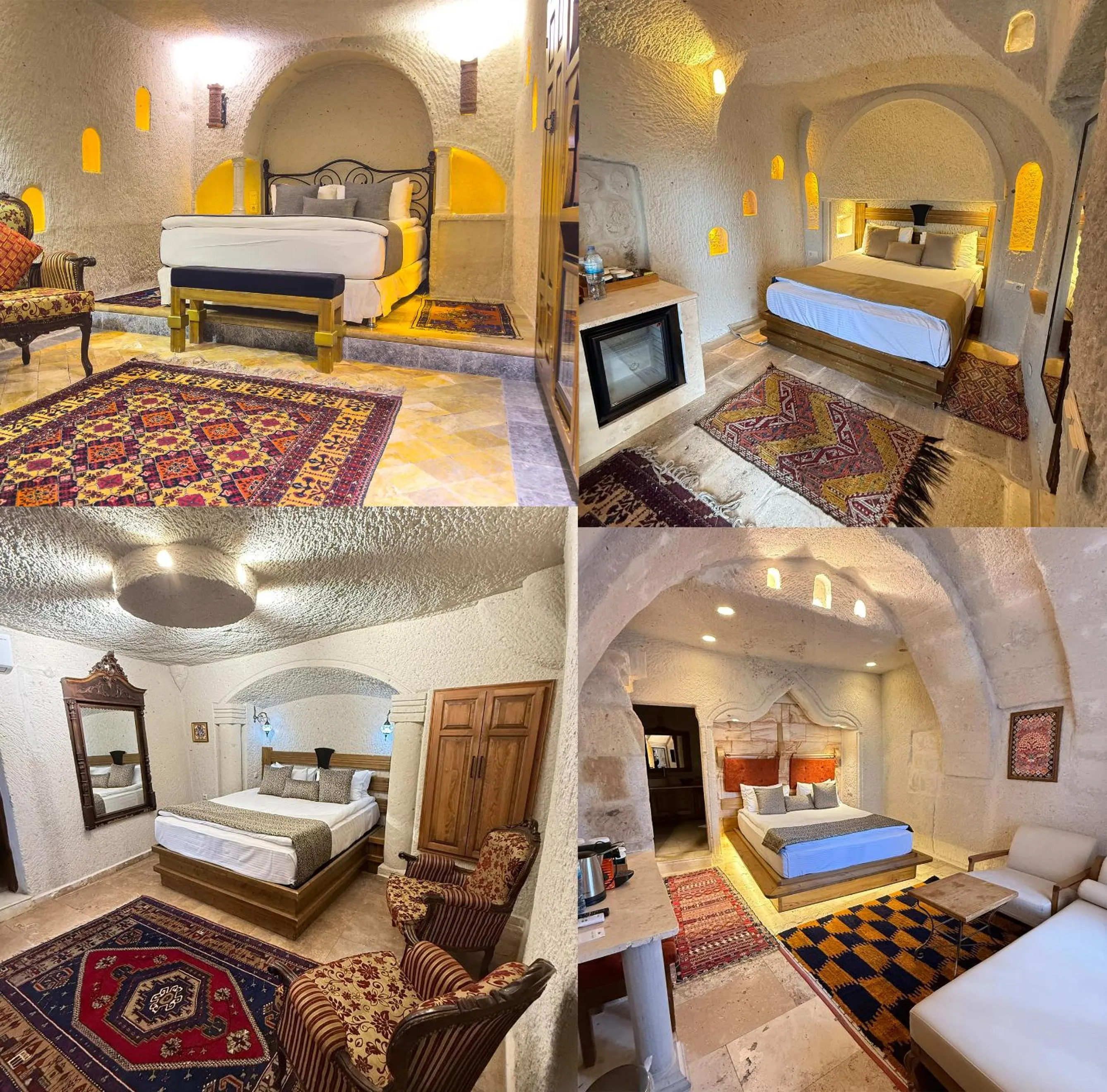 Photo of the whole room, Bed in Local Cave House