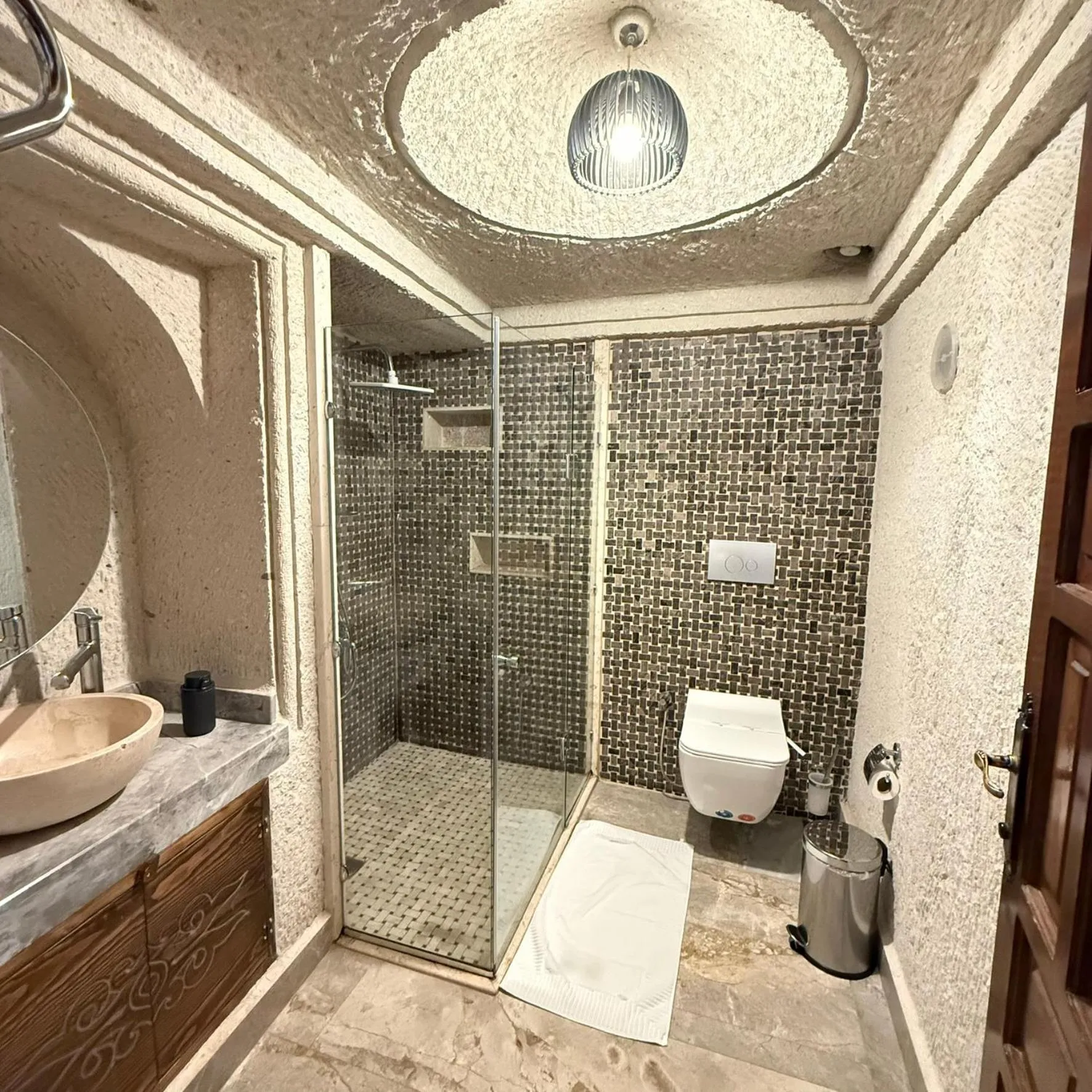Bathroom in Local Cave House