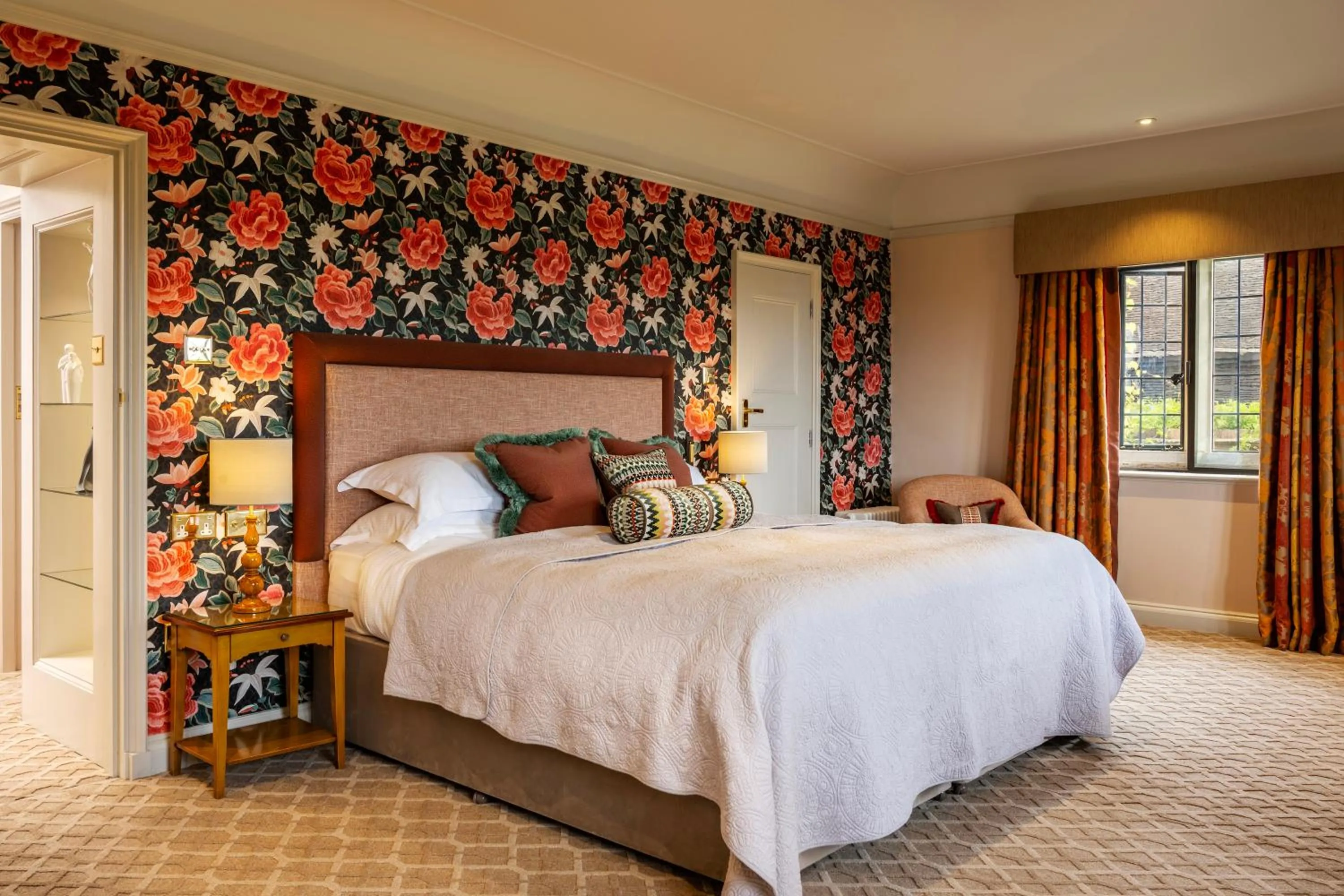 Bedroom, Bed in Mallory Court Country House Hotel & Spa