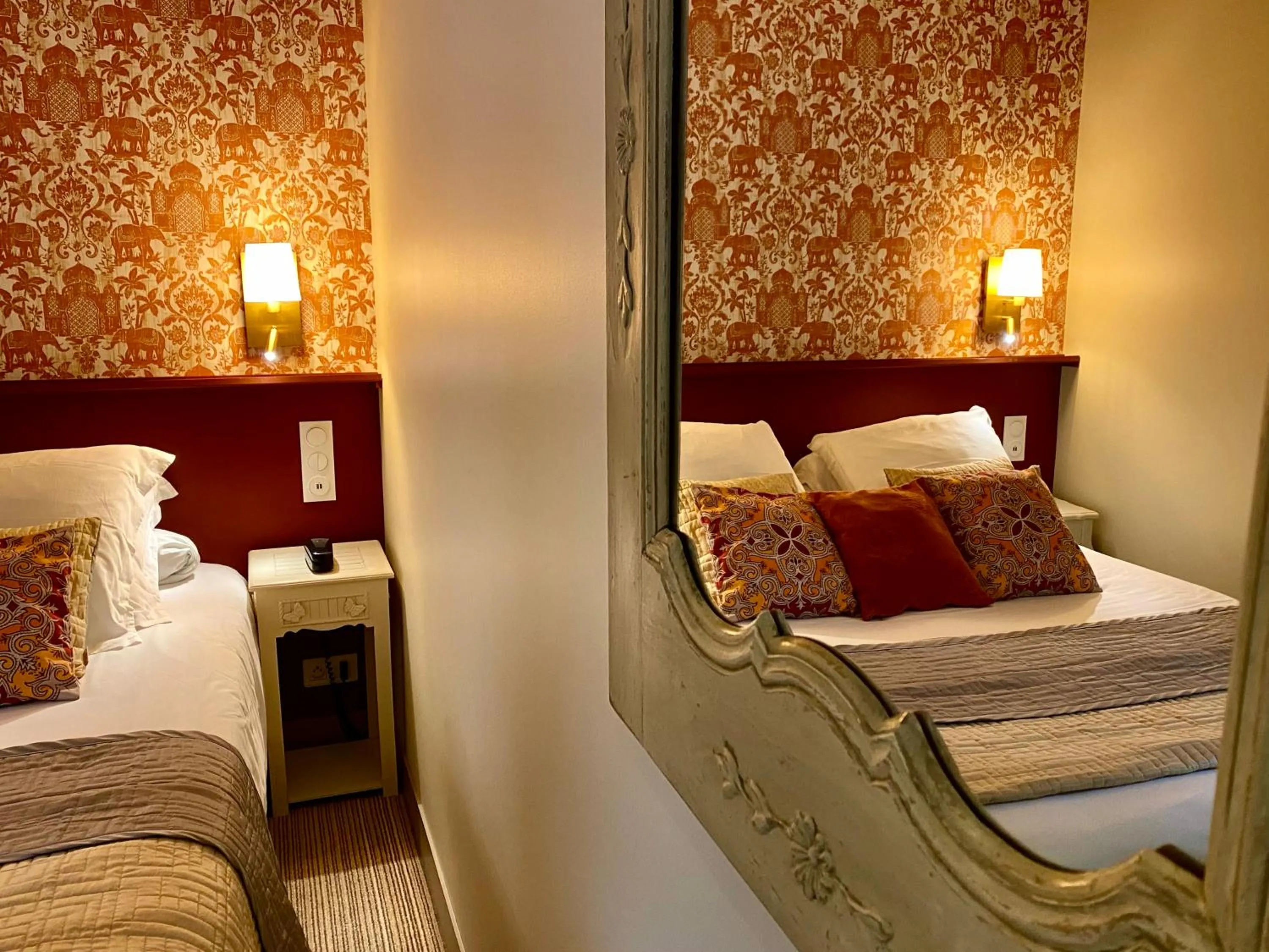 Bed in Hôtel Moderna