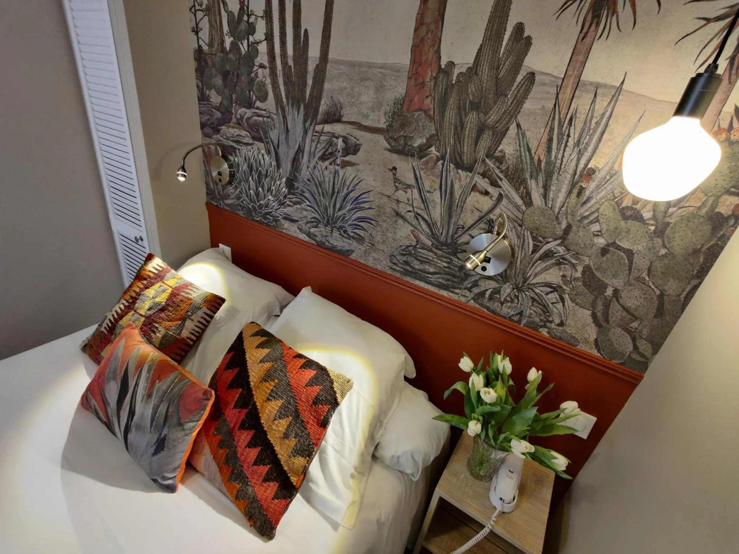 Bed in Hôtel Moderna