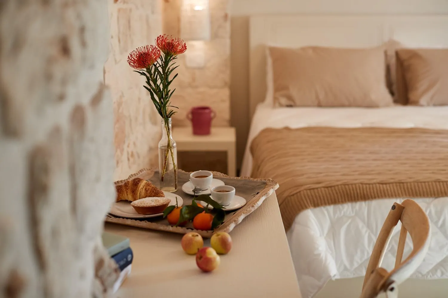 Food and drinks, Bed in Masseria Grieco