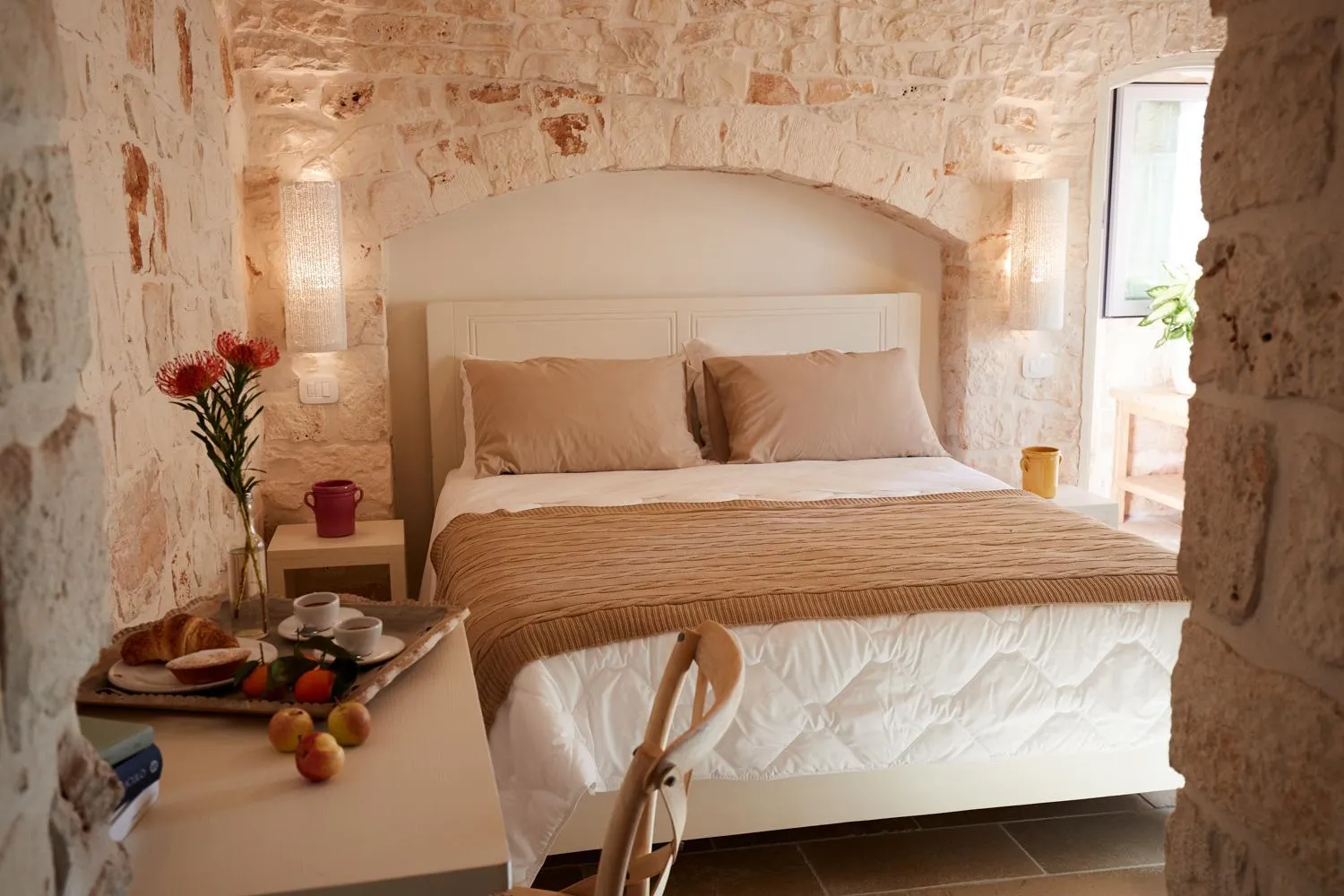 Bed in Masseria Grieco