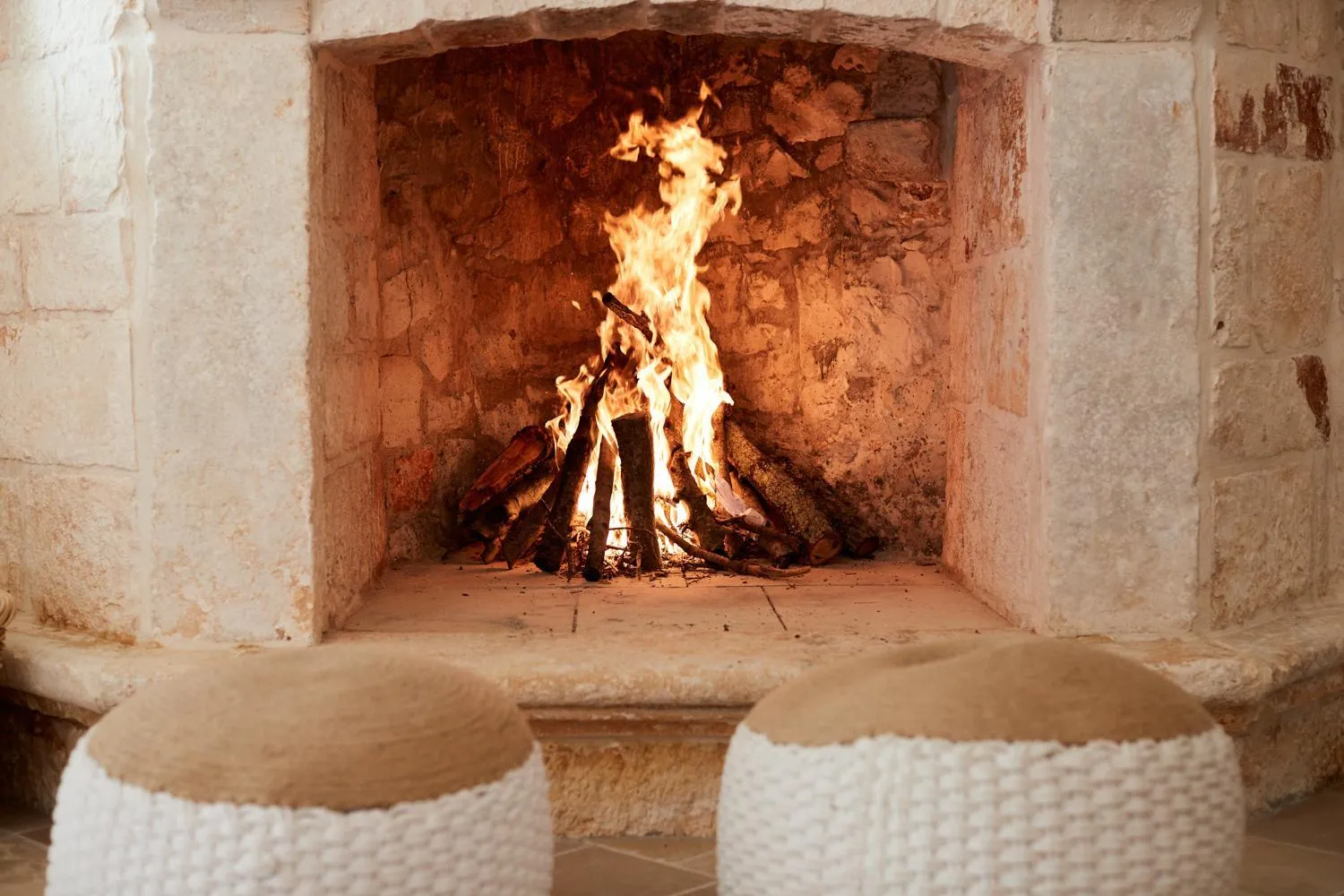 Living room in Masseria Grieco