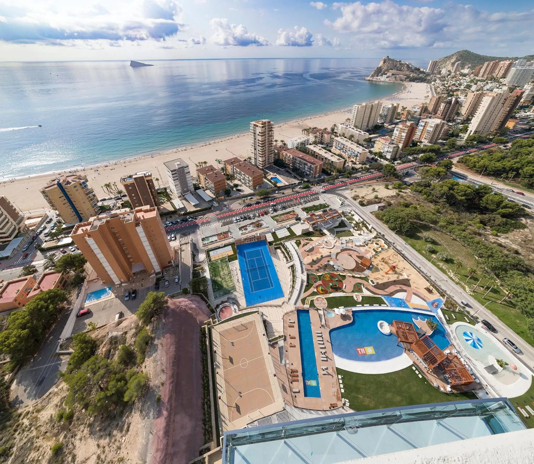 Bird's eye view in Sunset Drive Benidorm by Mar Holidays