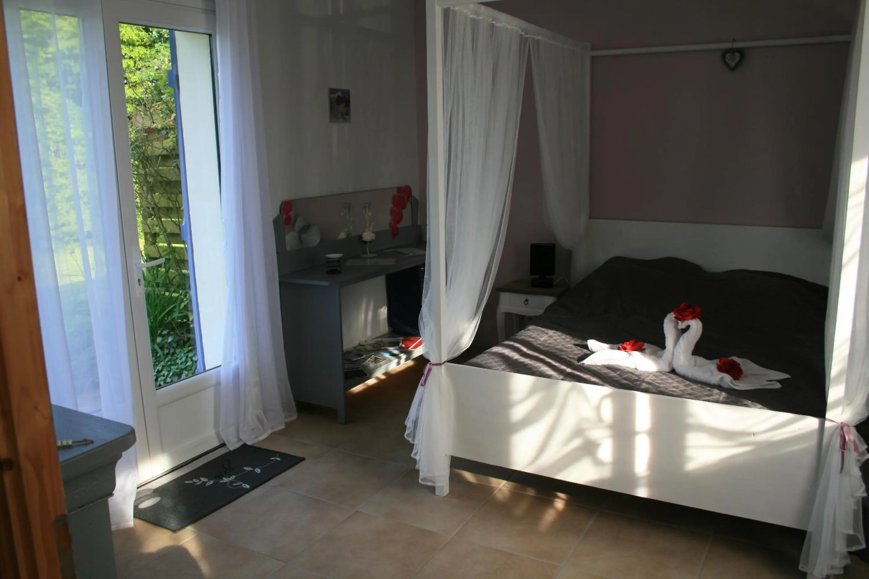 Bed in Chambre d'hotes Le Hamel