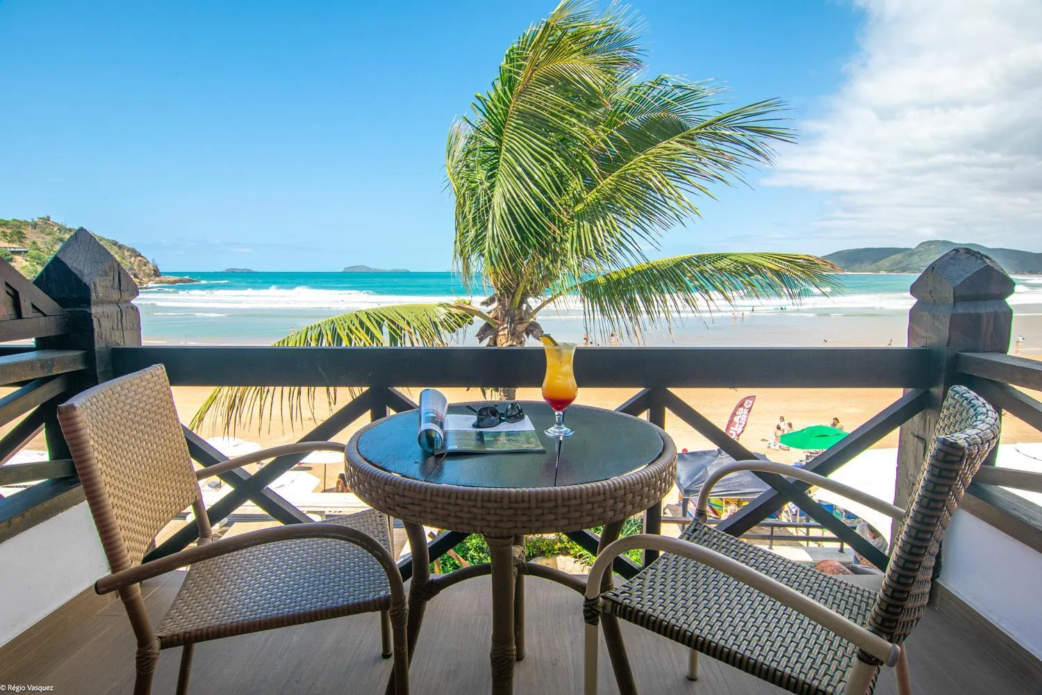 Balcony/Terrace in Chez Pitu Praia Hotel