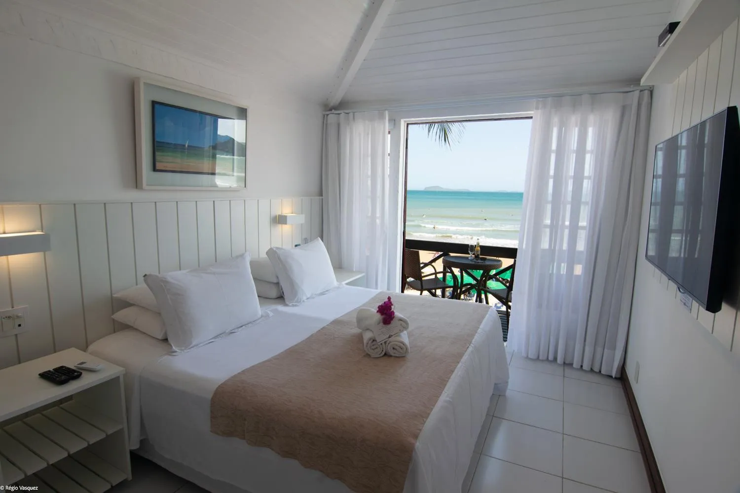 Bed in Chez Pitu Praia Hotel