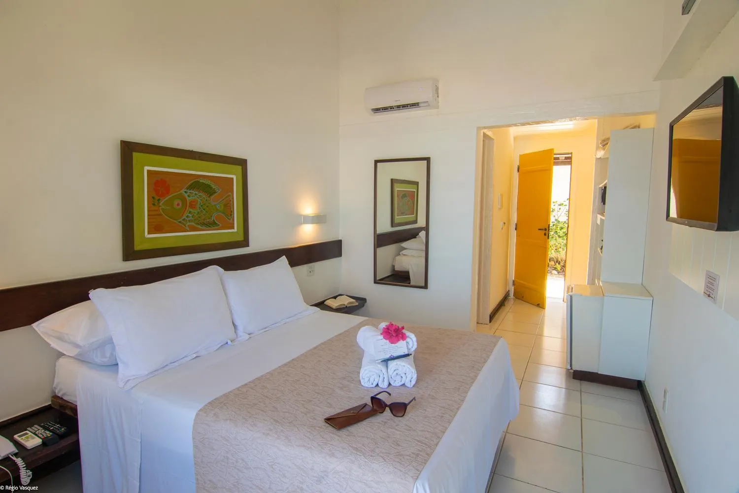 Bed in Chez Pitu Praia Hotel