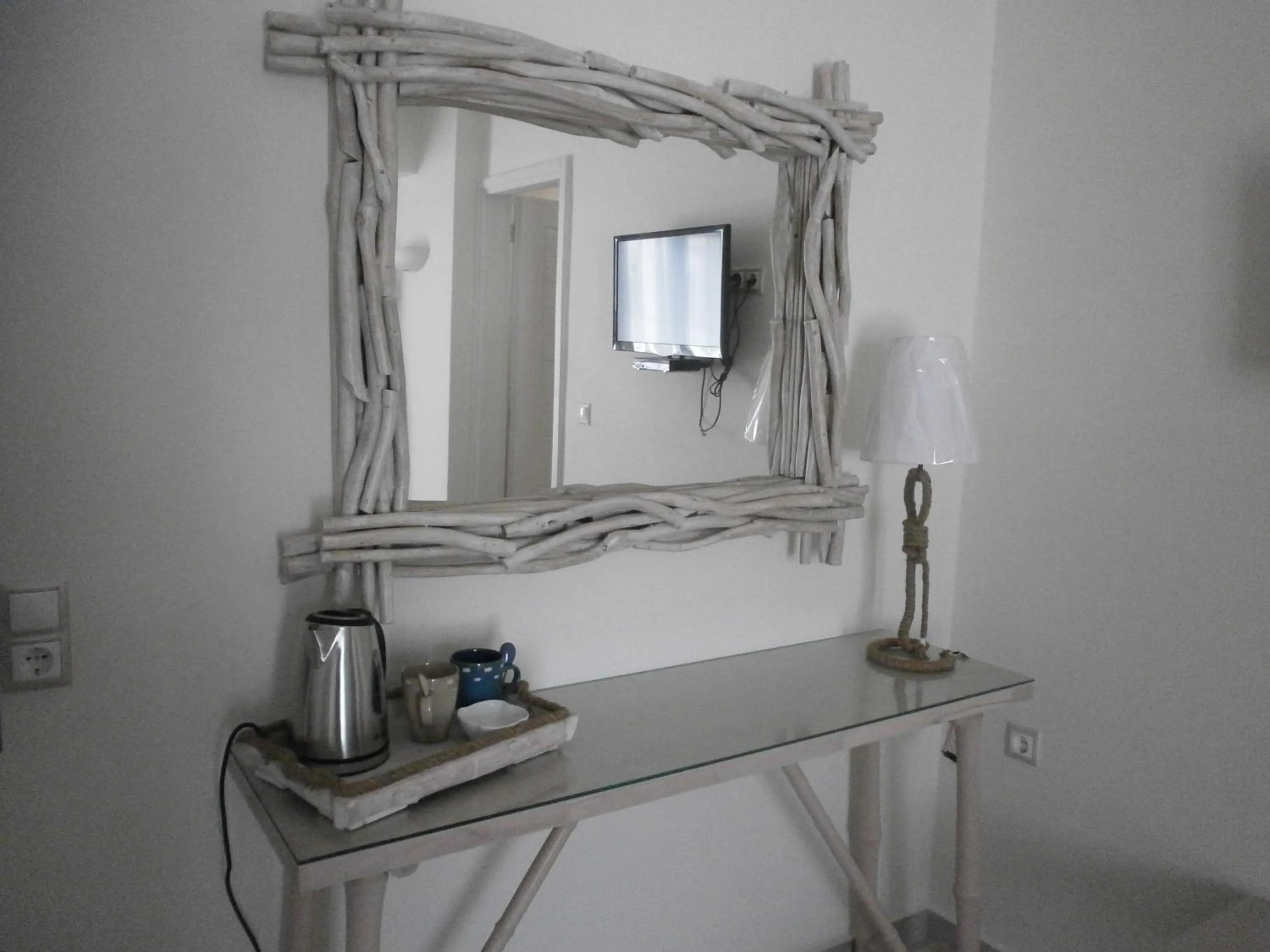 Decorative detail in Alkyoni Beach Hotel