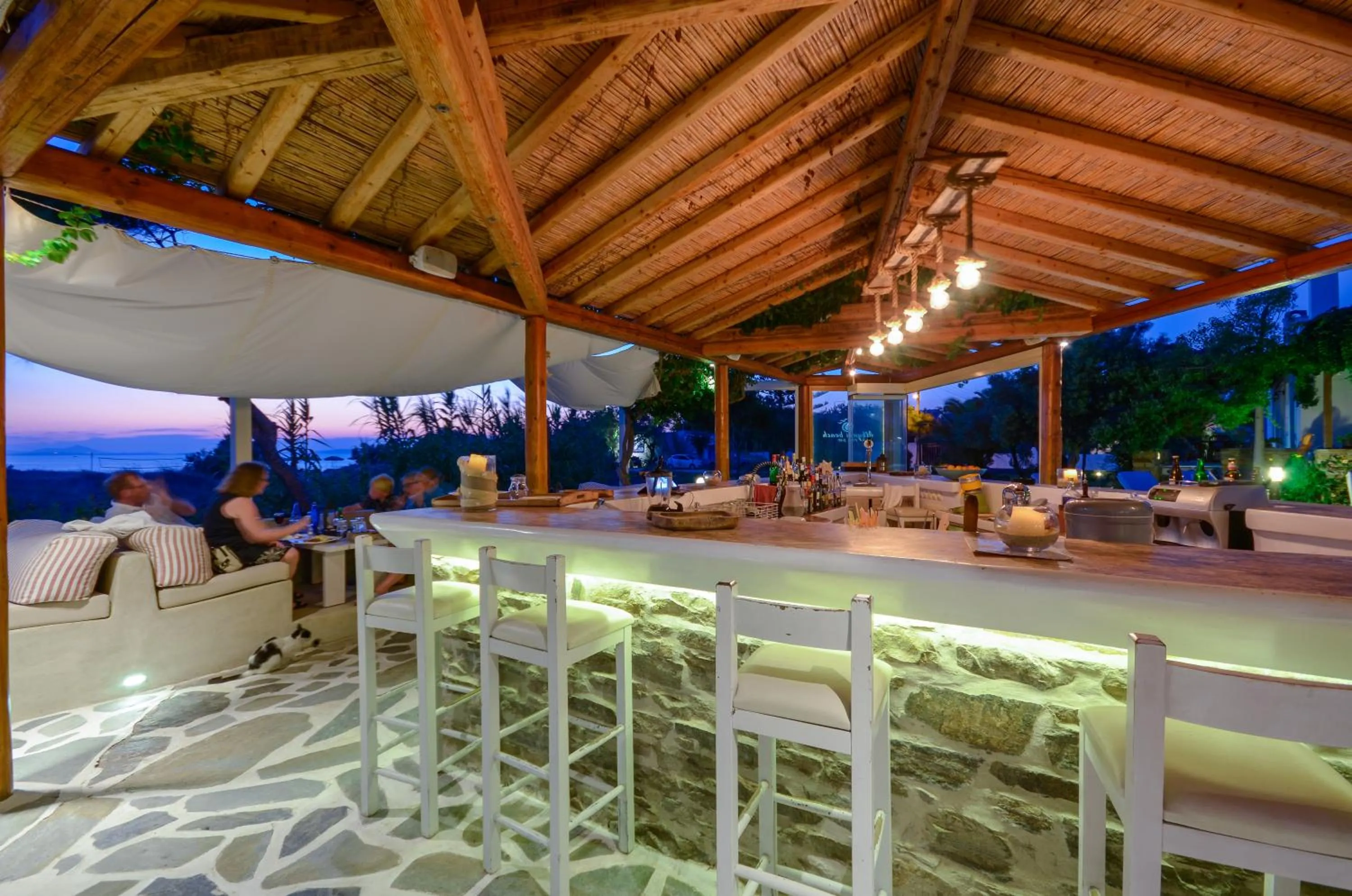 Lounge or bar in Alkyoni Beach Hotel