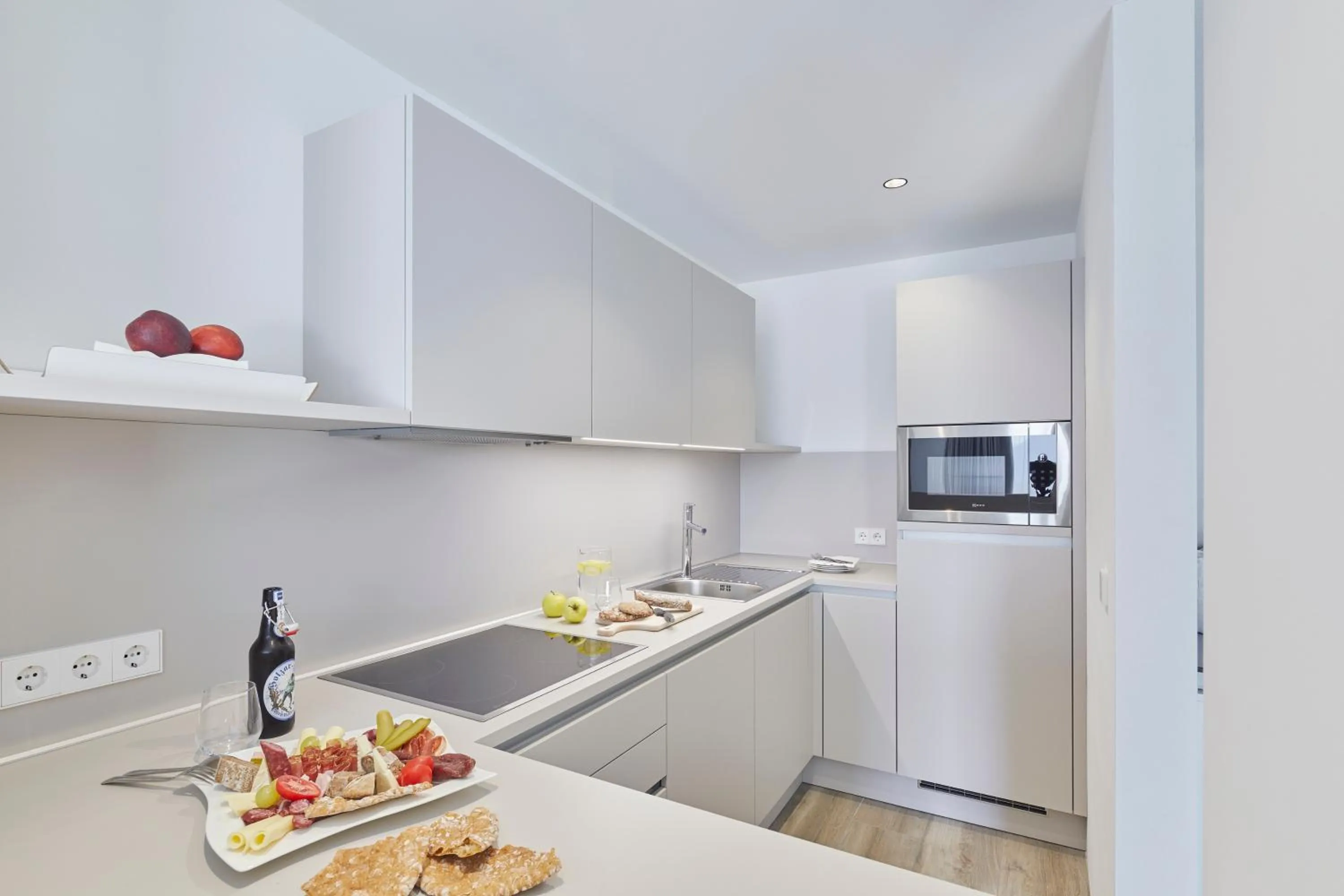 Kitchen or kitchenette in The View Luxury Suites