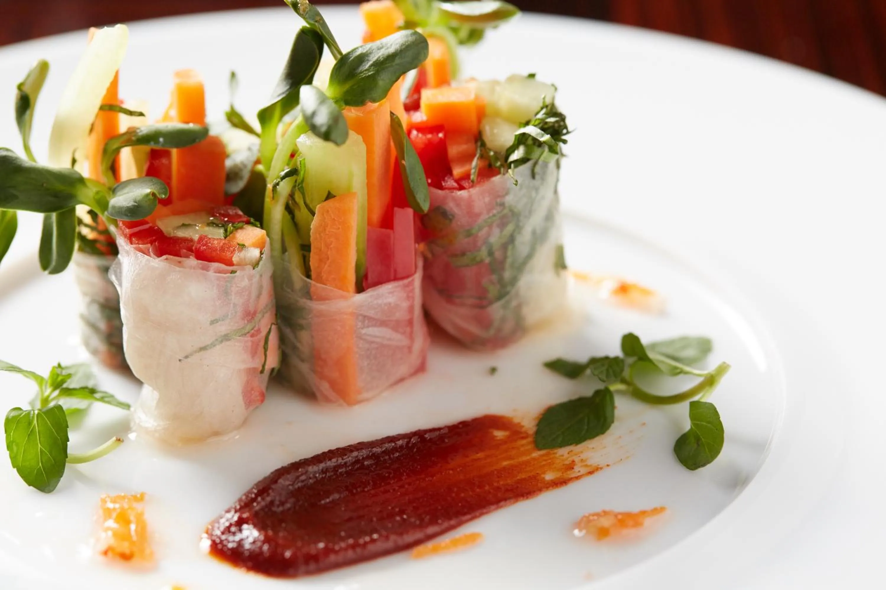 Food close-up in Four Seasons Hotel New York