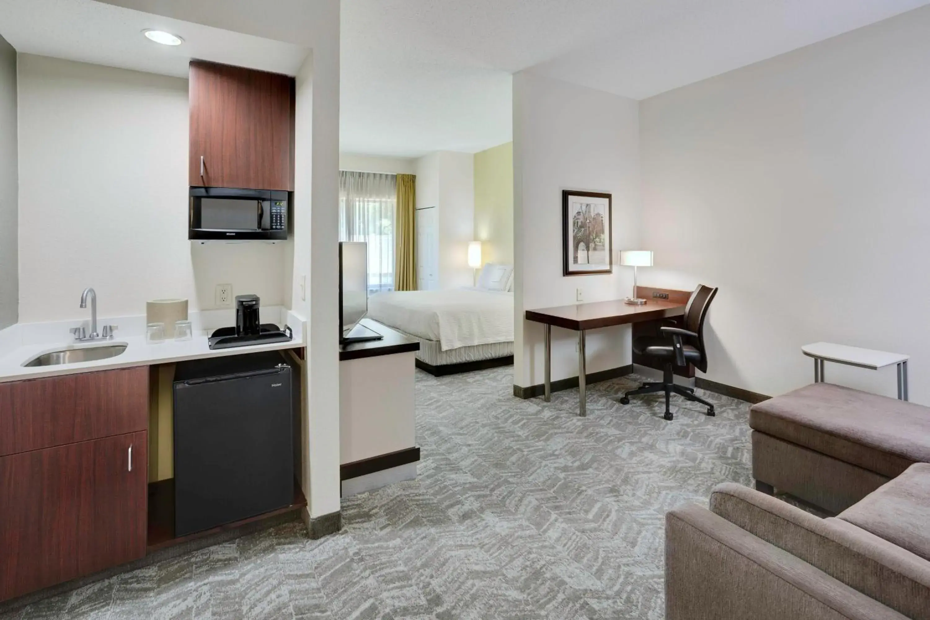 King Suite with Sofa Bed - Hearing Accessible in SpringHill Suites Milford King Suite with Sofa Bed - Hearing Accessible in SpringHill Suites Milford