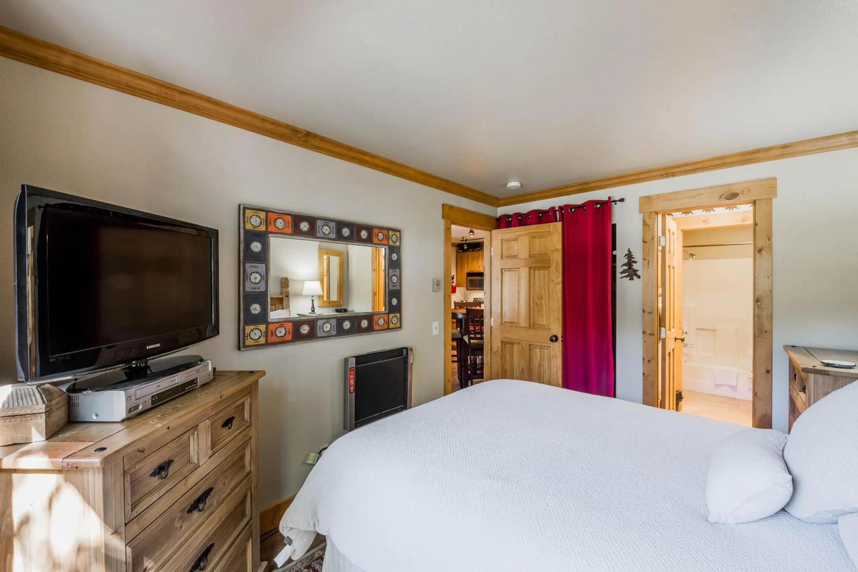 Bedroom, Bed in Red Pine Condominiums by All Seasons Resort Lodging