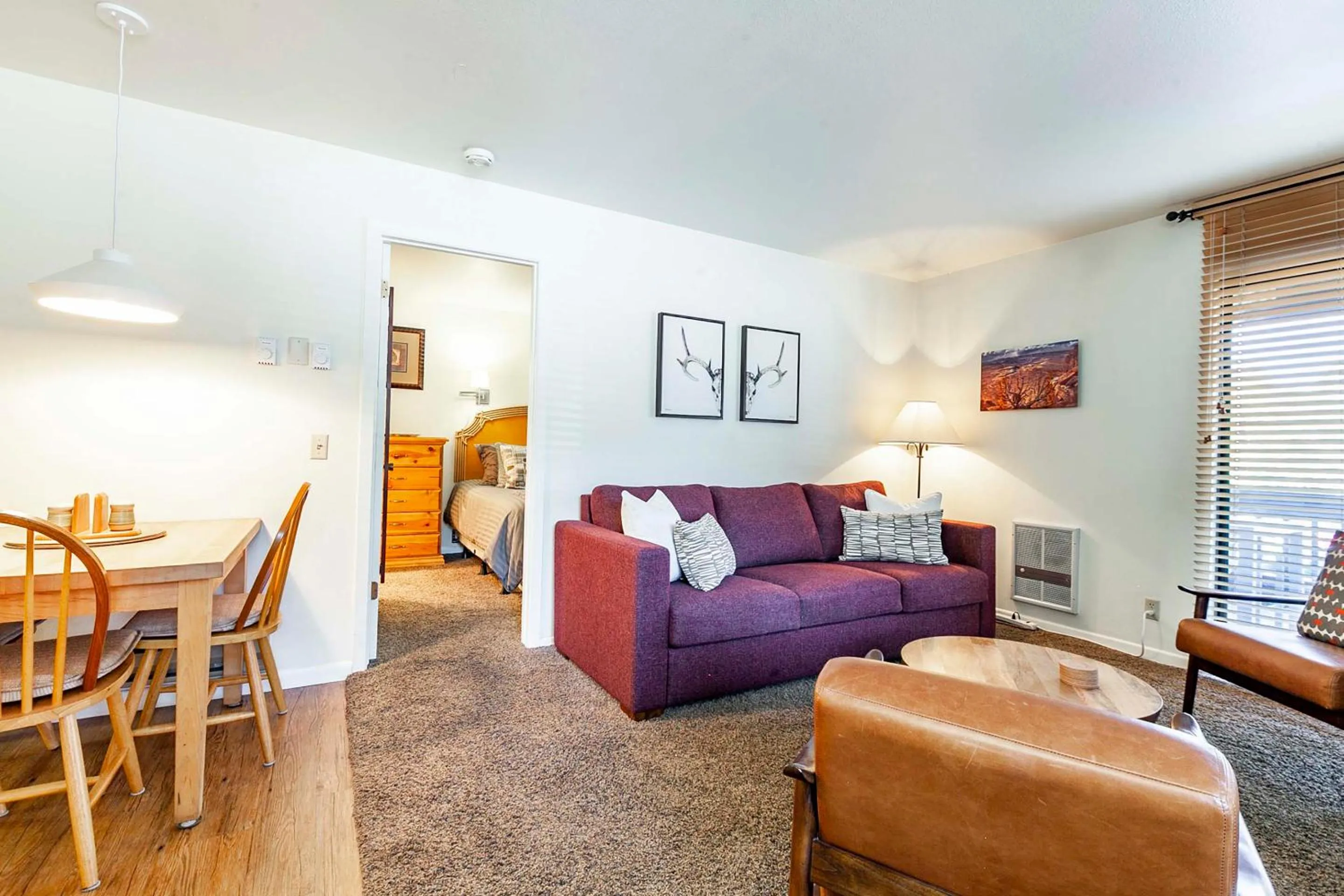 Living room in Red Pine Condominiums by All Seasons Resort Lodging