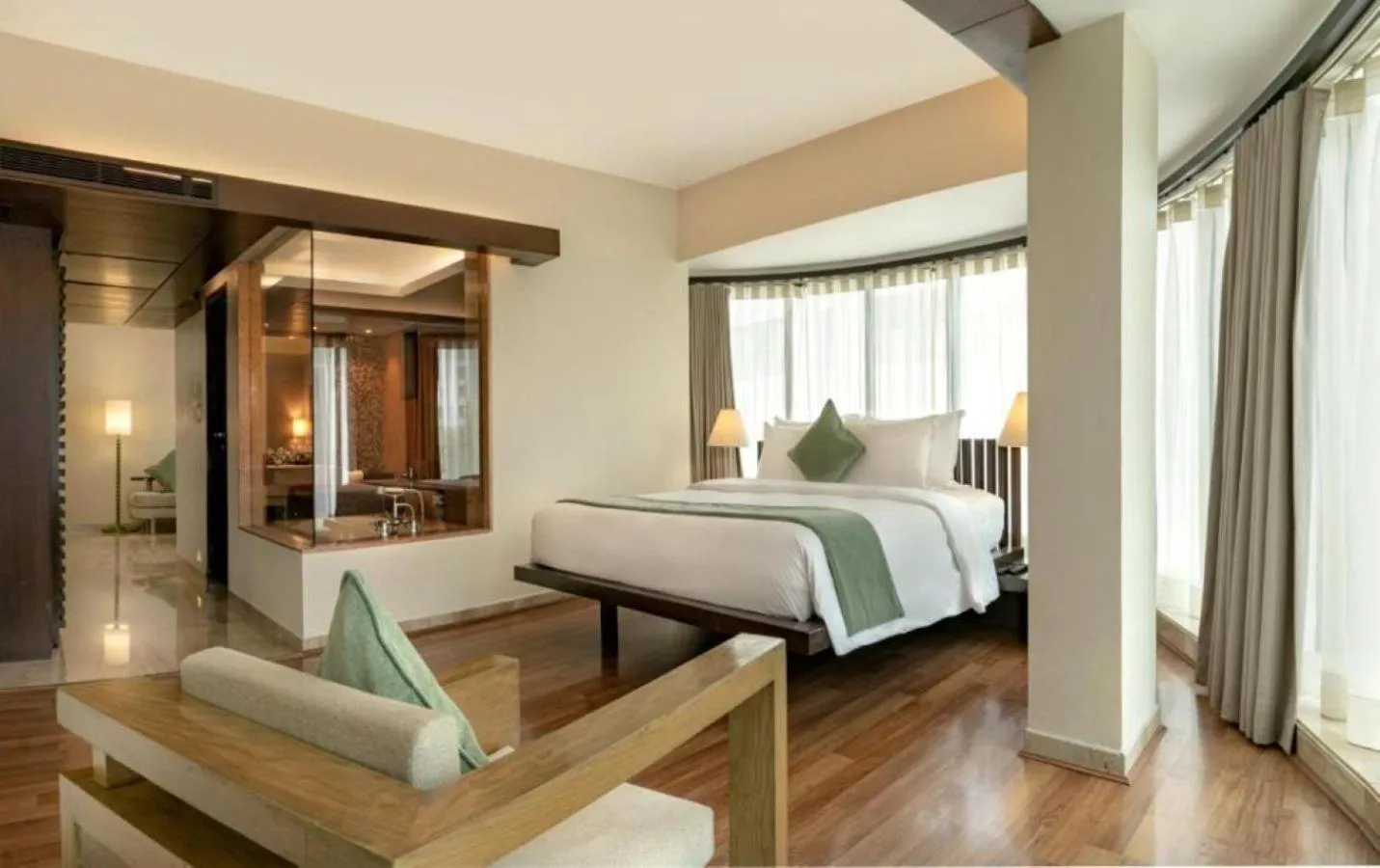 Photo of the whole room, Bed in The Mirador