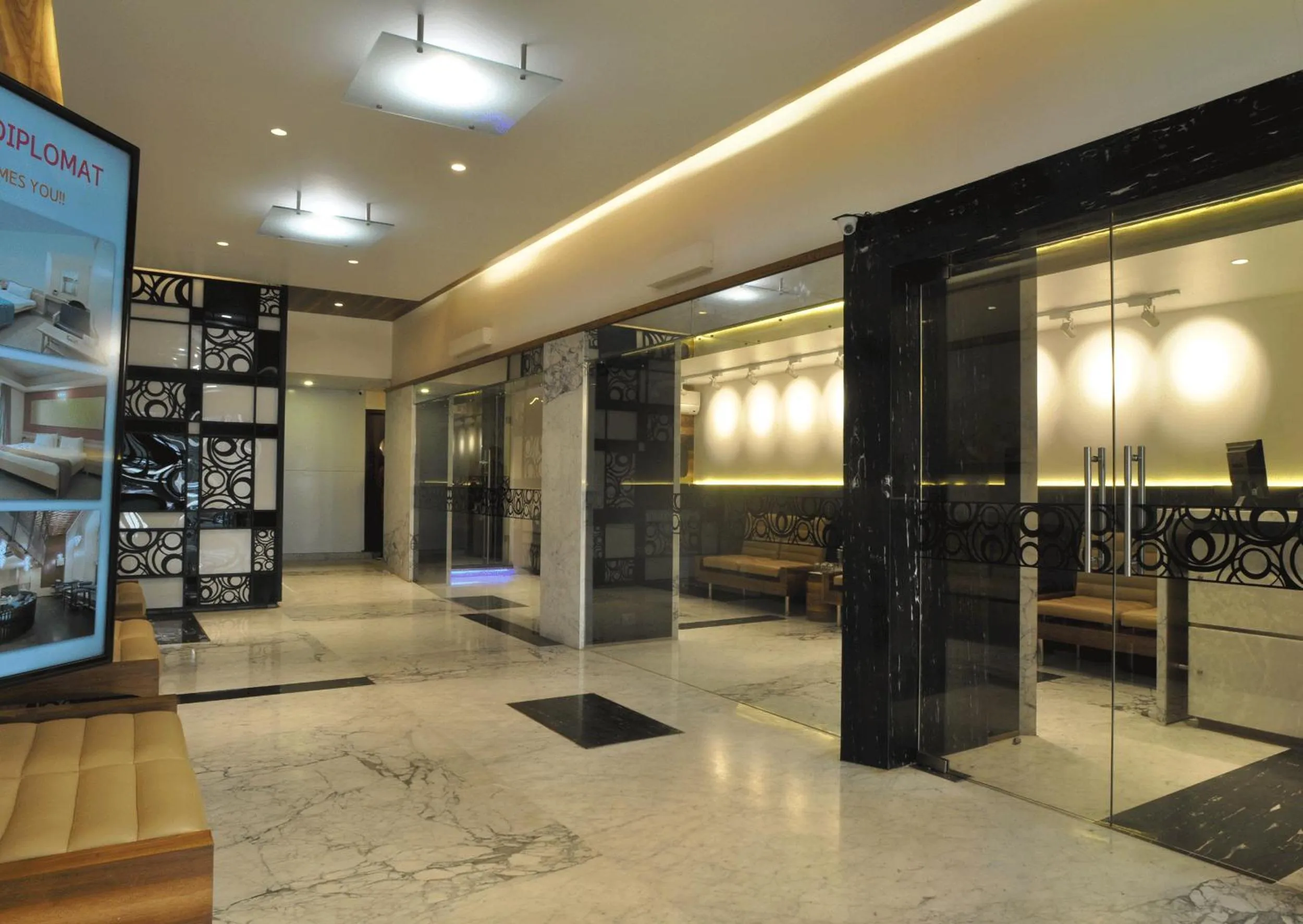Lobby or reception in Hotel Diplomat, Colaba