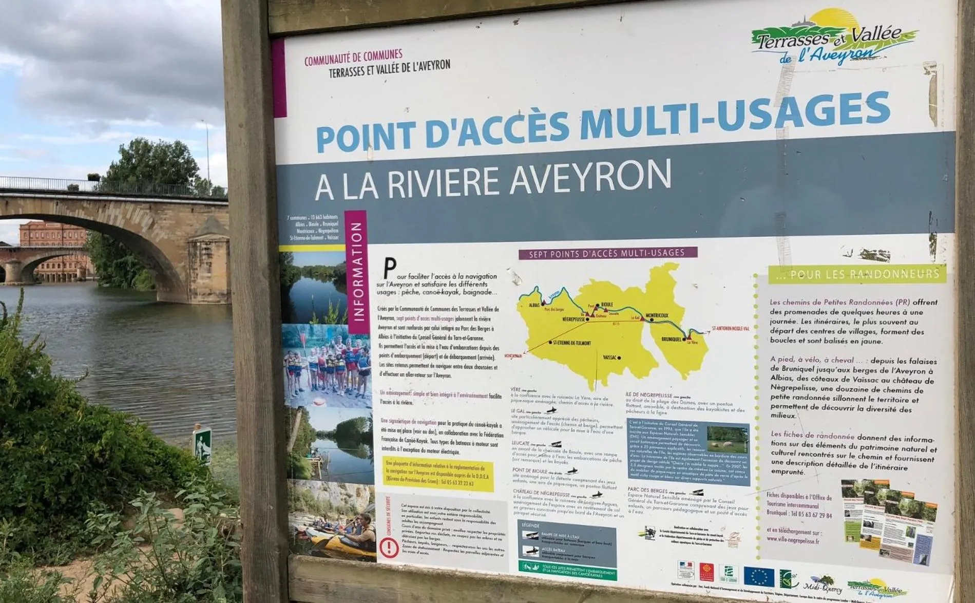 River view in Moulin d'Albias aux portes de Montauban