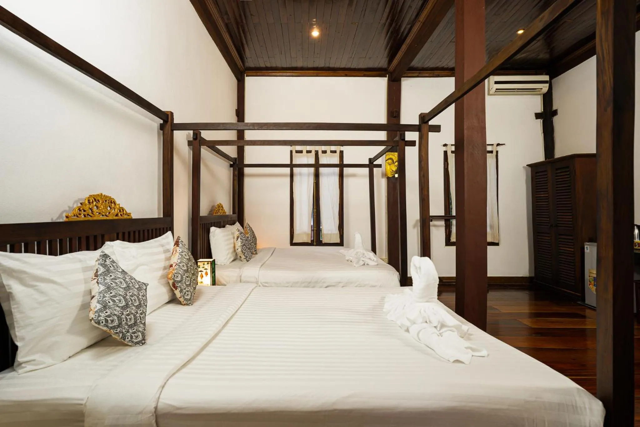 Bed in Villa Khoum Xieng Thong Boutique