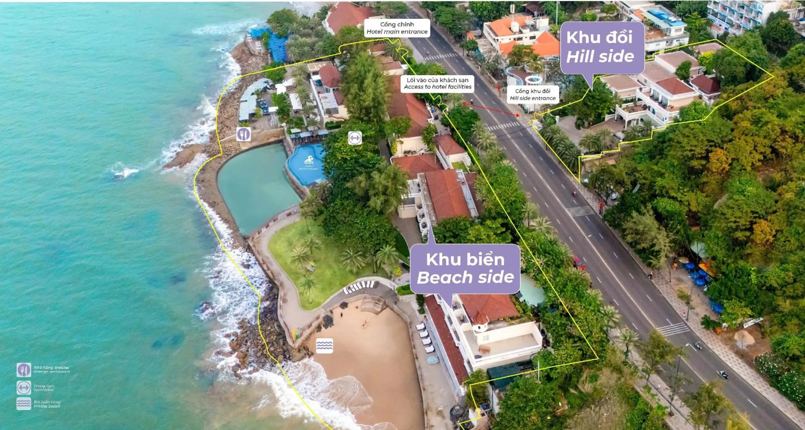 Facade/entrance in Mercure Vung Tau Resort