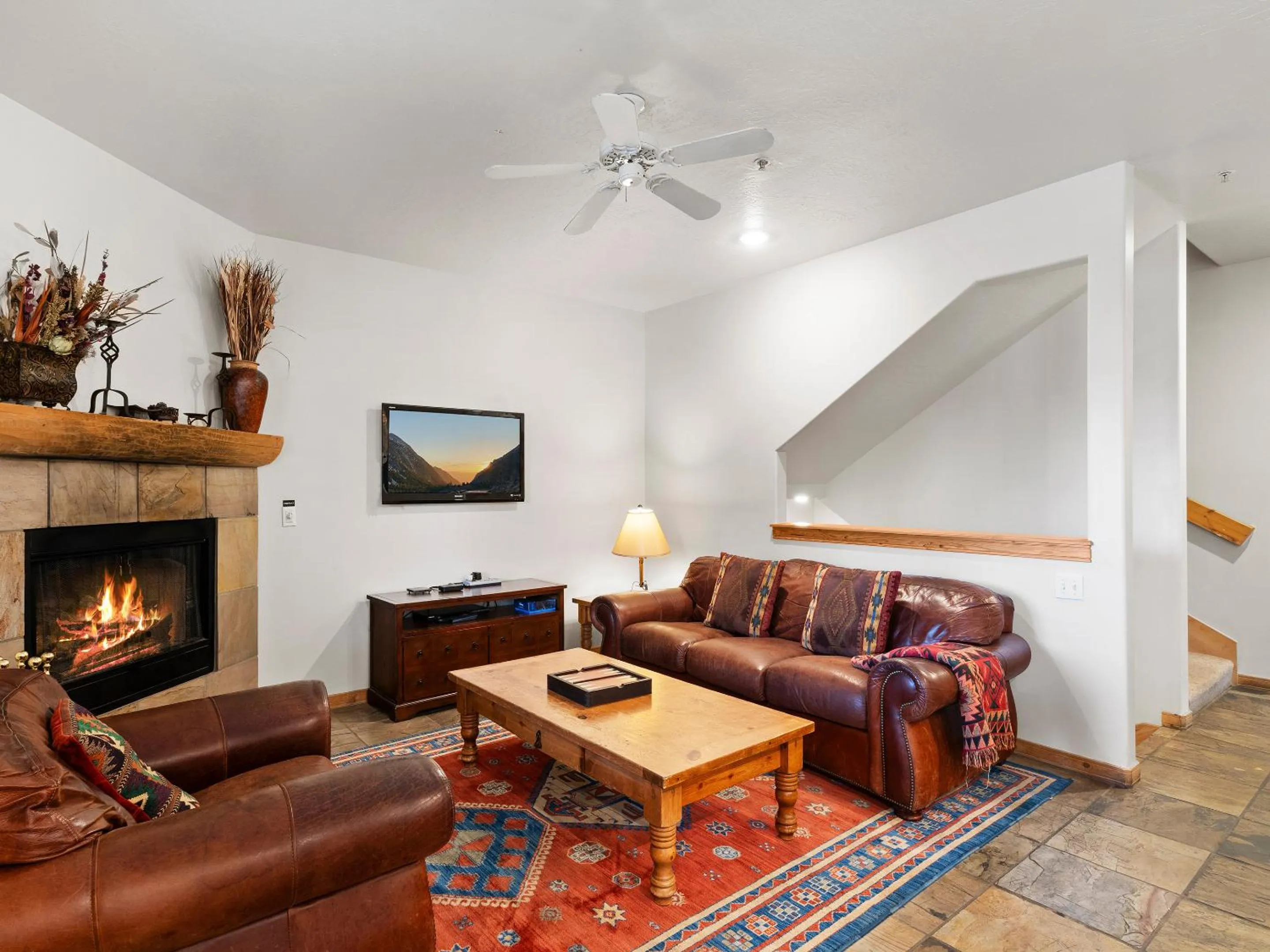 Living room in Bear Hollow Village by All Seasons Resort Lodging