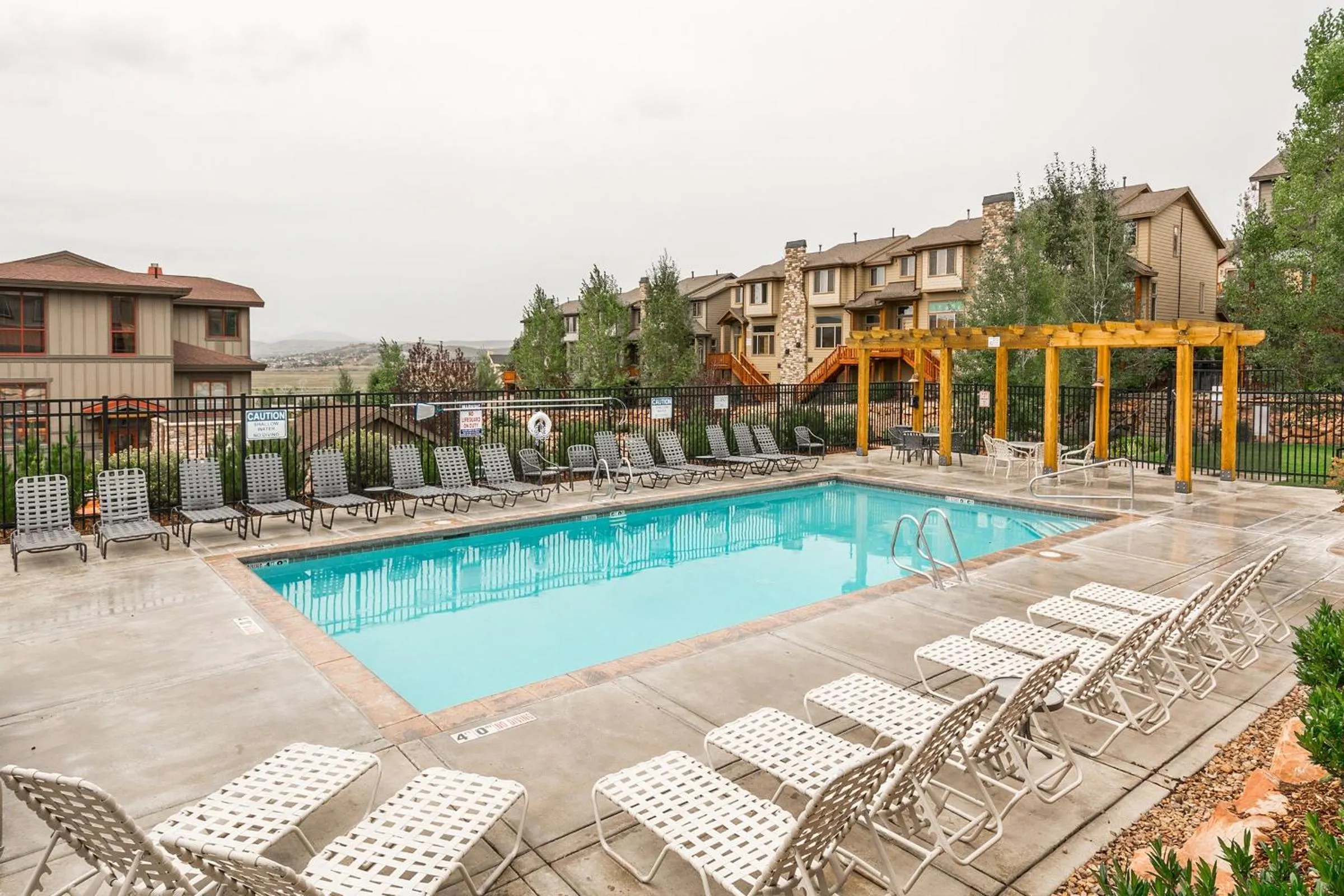 Patio in Bear Hollow Village by All Seasons Resort Lodging