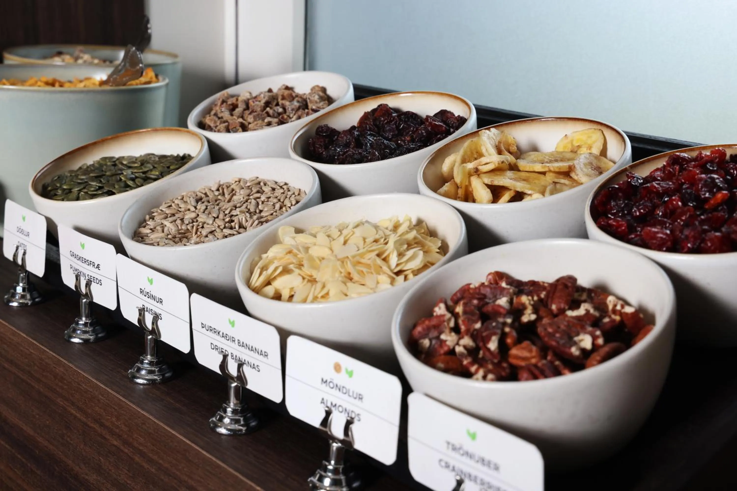 Buffet breakfast in Fosshotel Hellnar