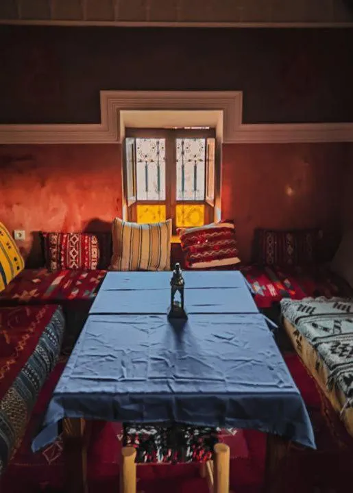 Living room, Bed in Kasbah Assafar