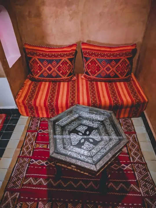 Seating area in Kasbah Assafar