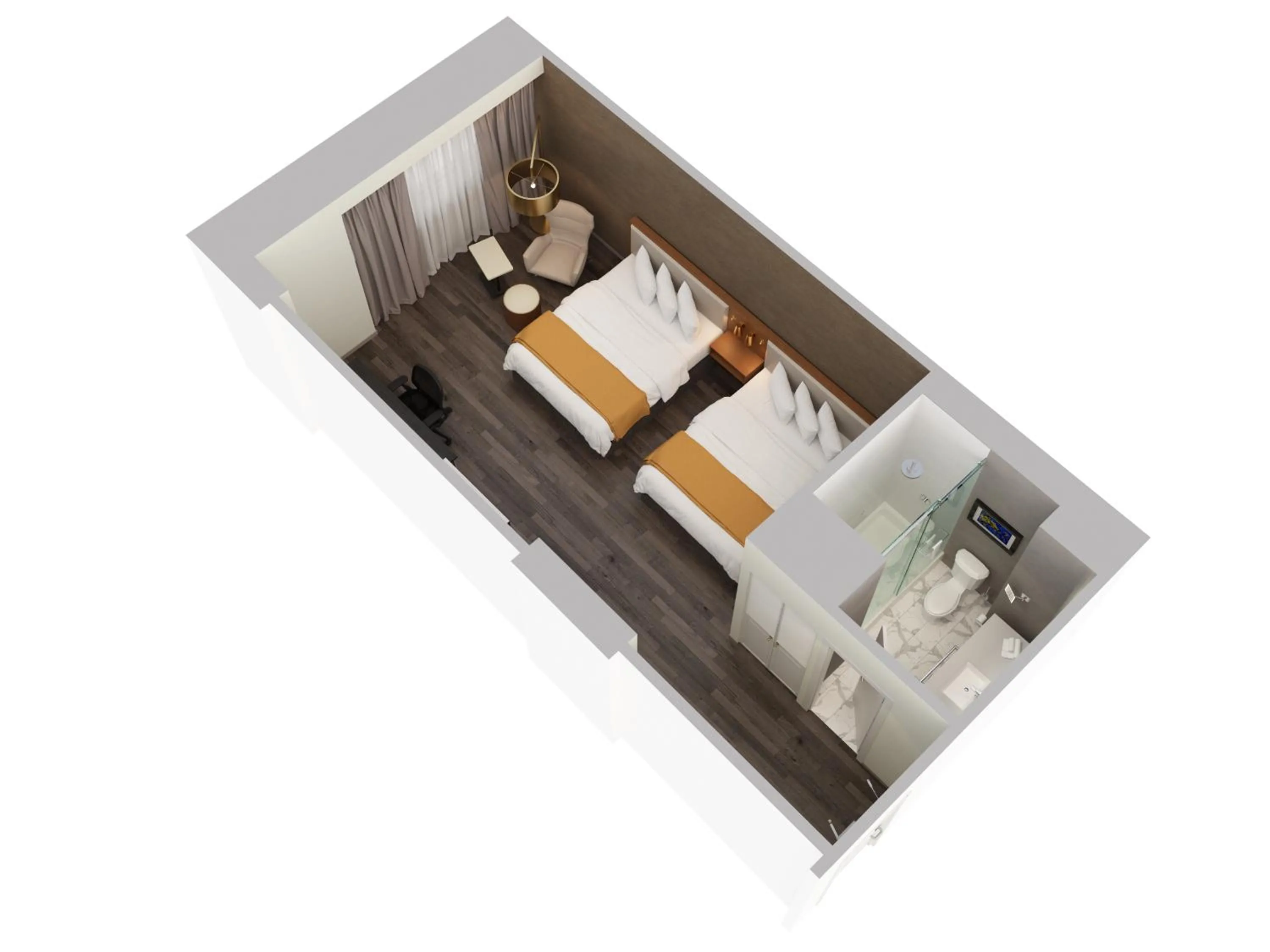 Bathroom, Bed in Atlantica Hotel Halifax