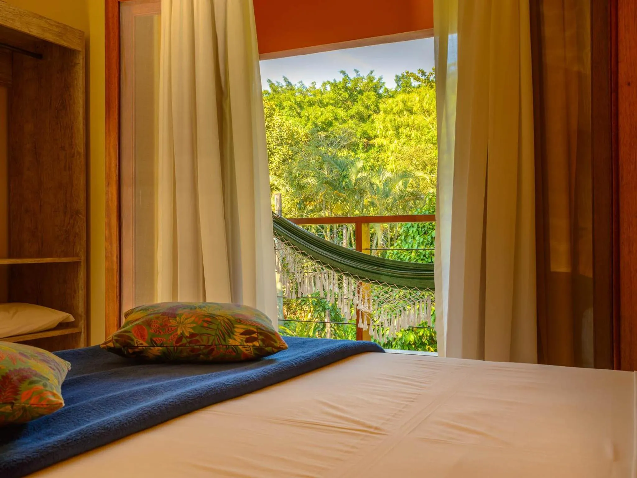 Bed in Pousada Ecoilha