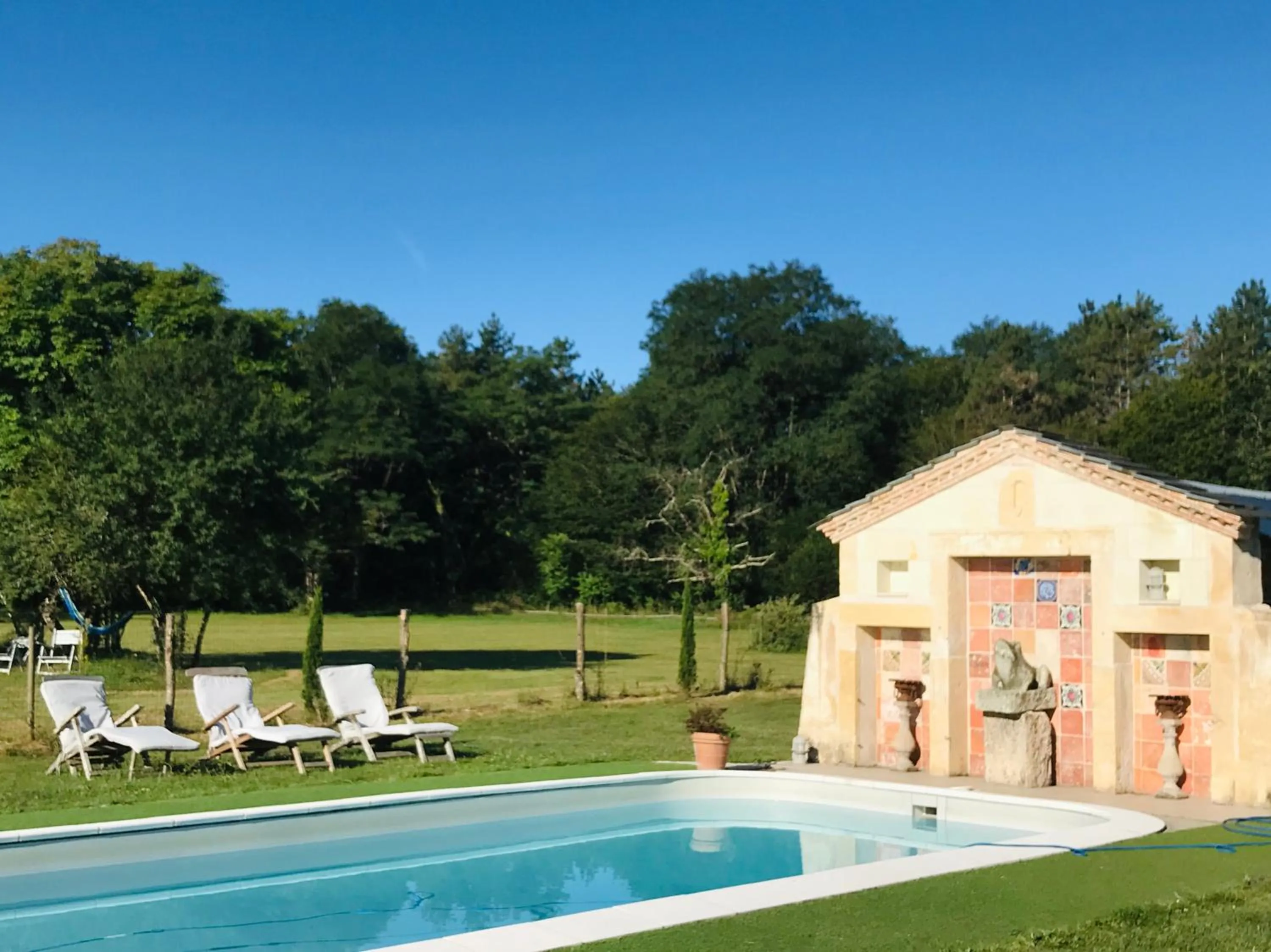 Swimming pool in Château De Chambiers
