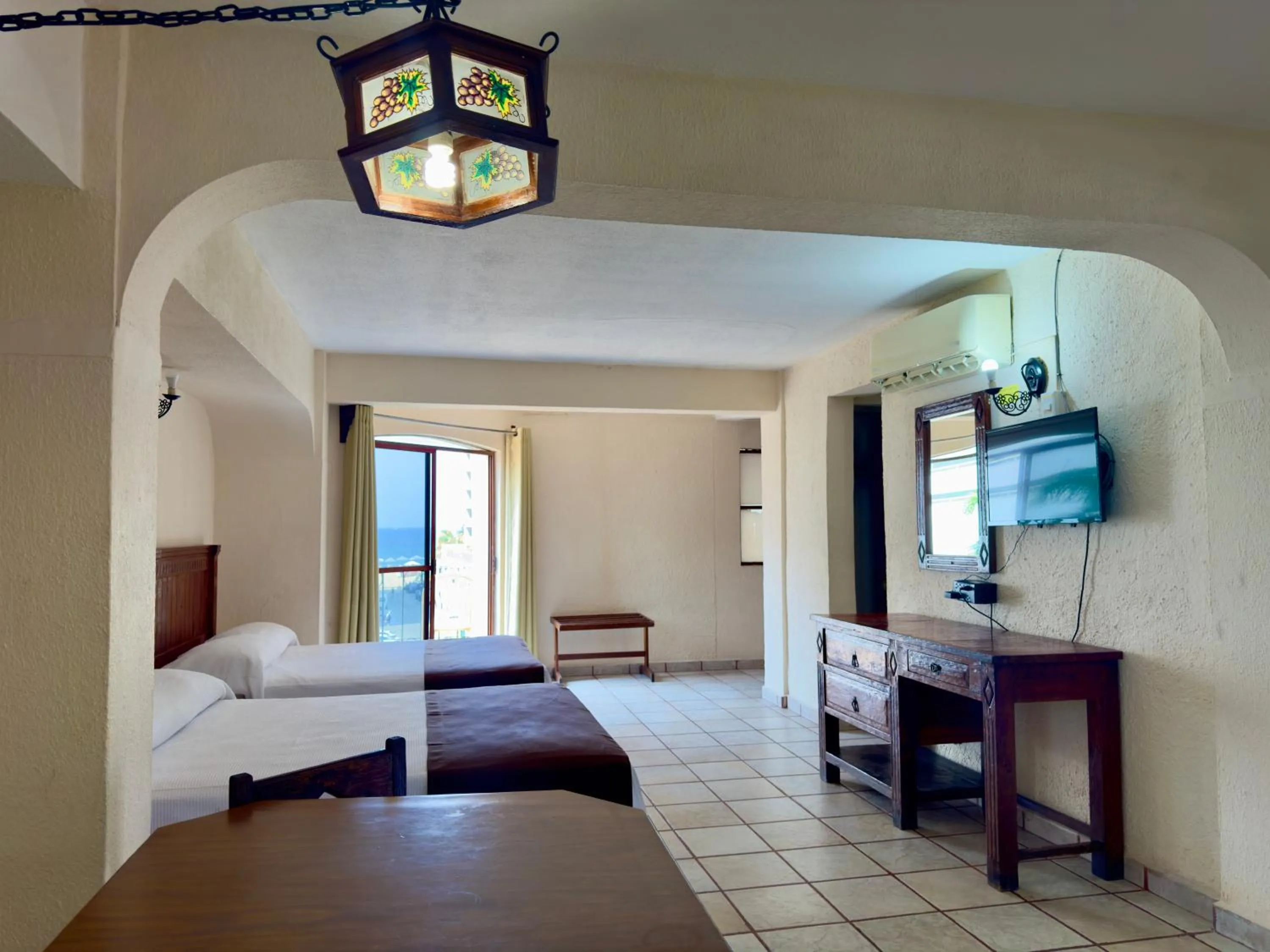 Bed in Hotel Hacienda María Eugenia Acapulco