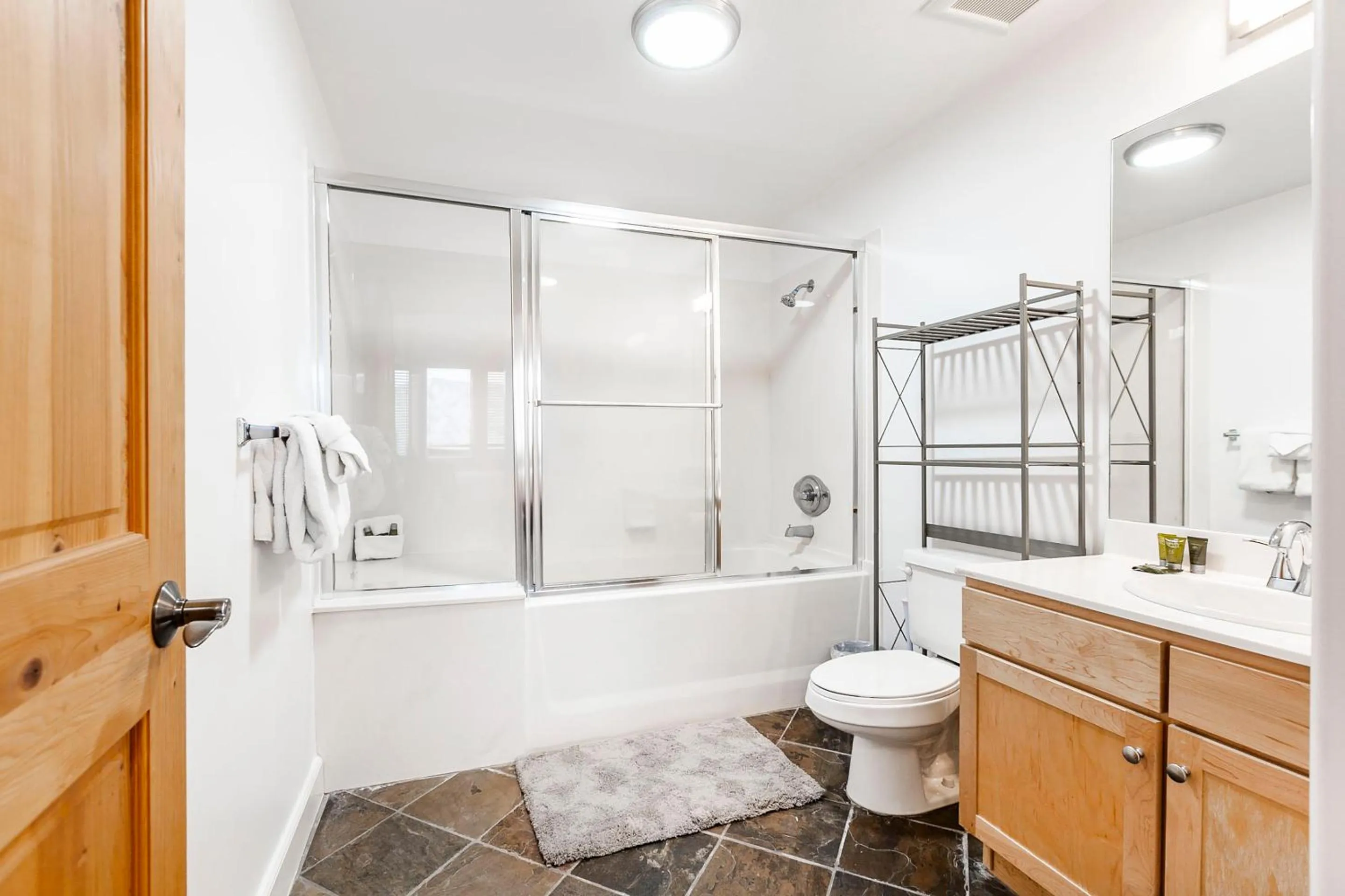 Bathroom in Crestview Condominiums by All Seasons Resort Lodging