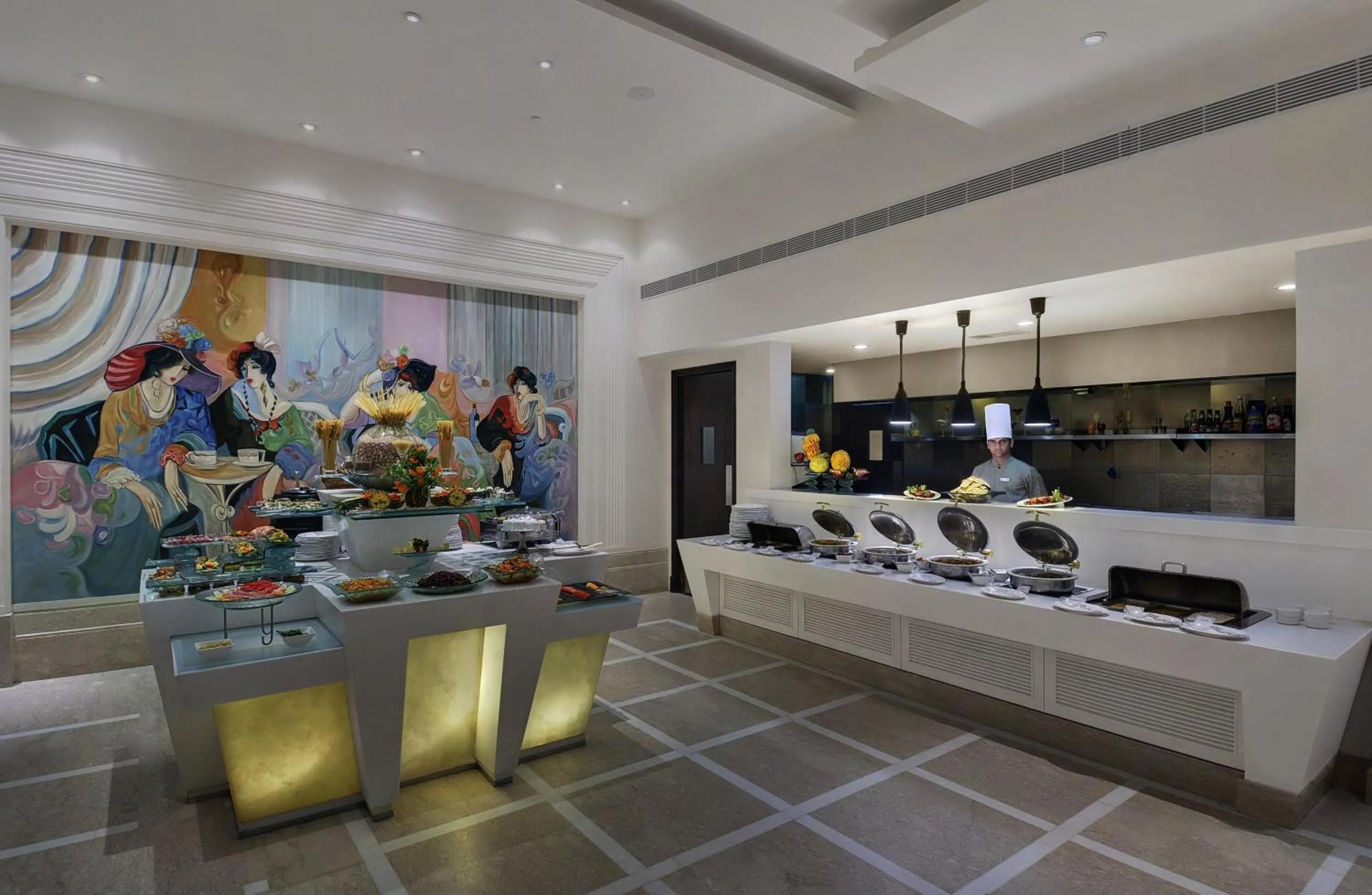 Breakfast in Inde Hotel Vista Woods Huda City Centre, Gurgaon