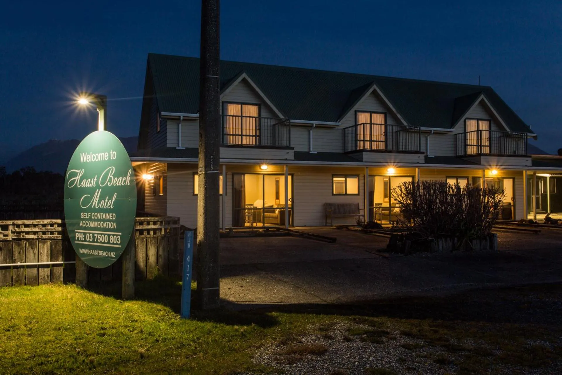 Property building in Haast Beach Motel