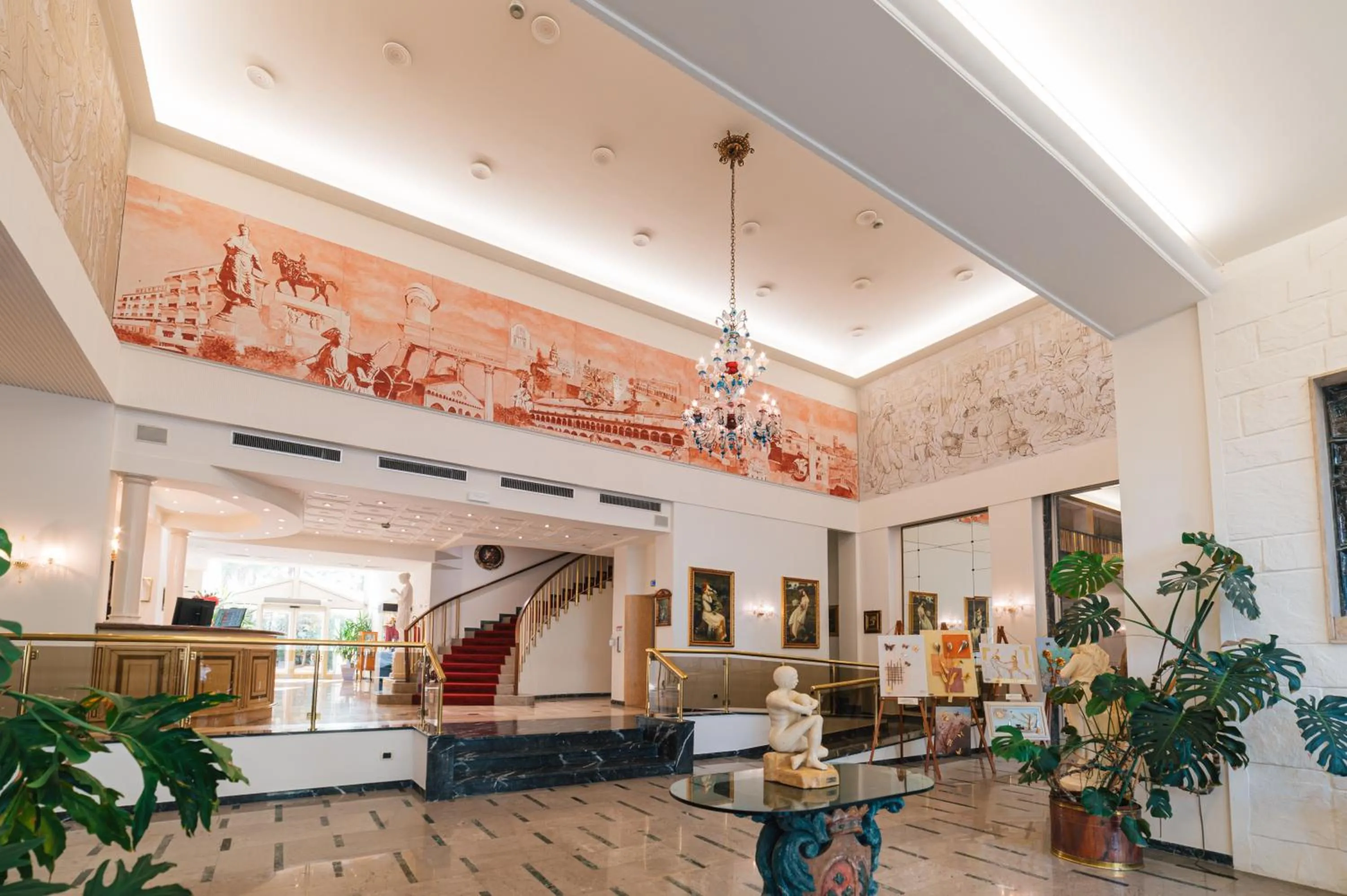 Lobby or reception in Hotel Terme Helvetia