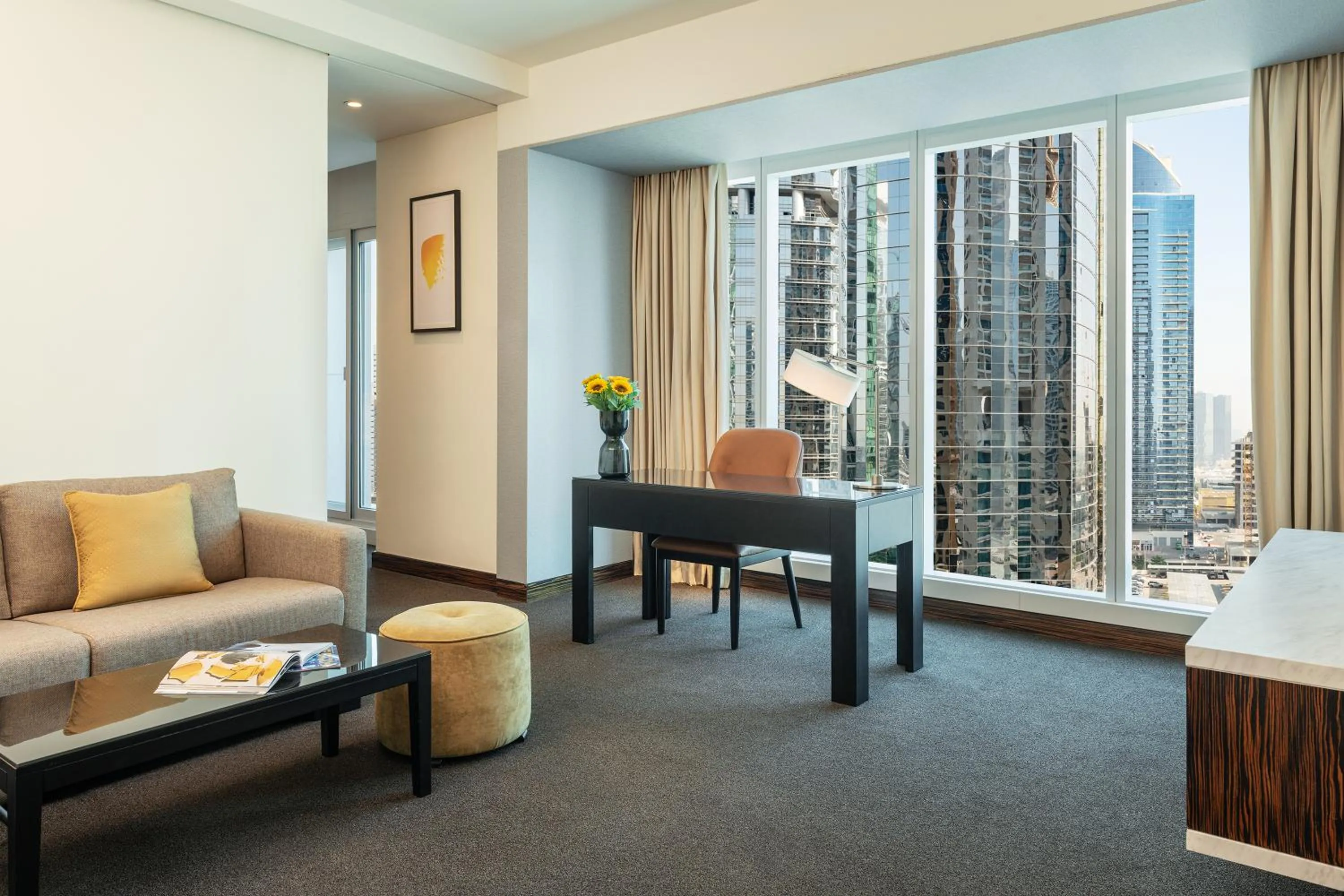 Seating area in voco - Bonnington Dubai by IHG