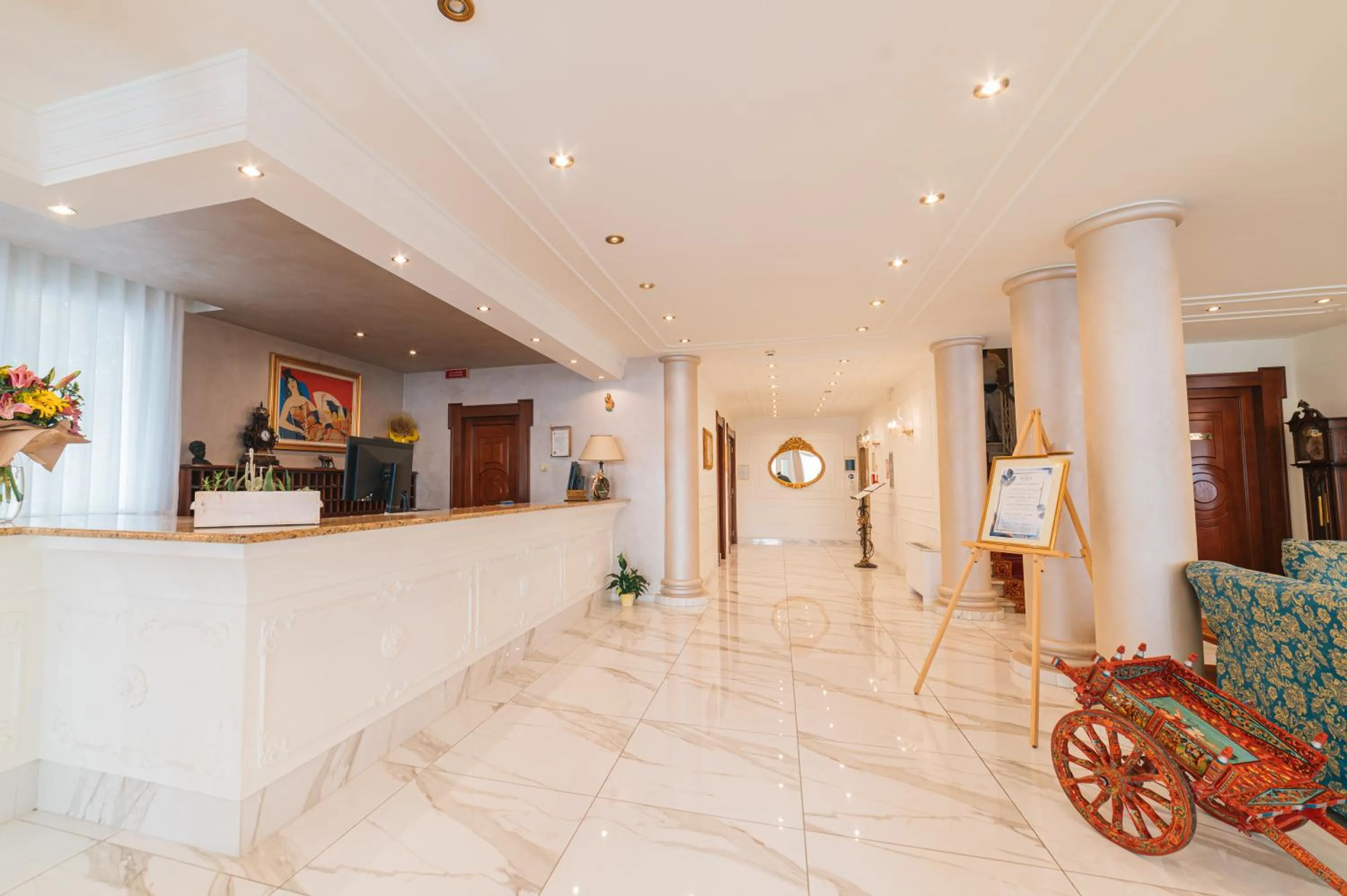 Lobby or reception in Hotel Terme Roma
