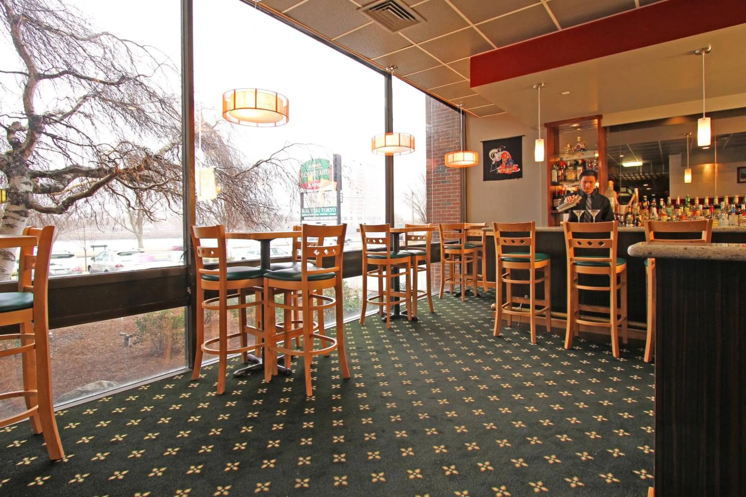 Lounge or bar in Courtyard by Marriott Boston Cambridge