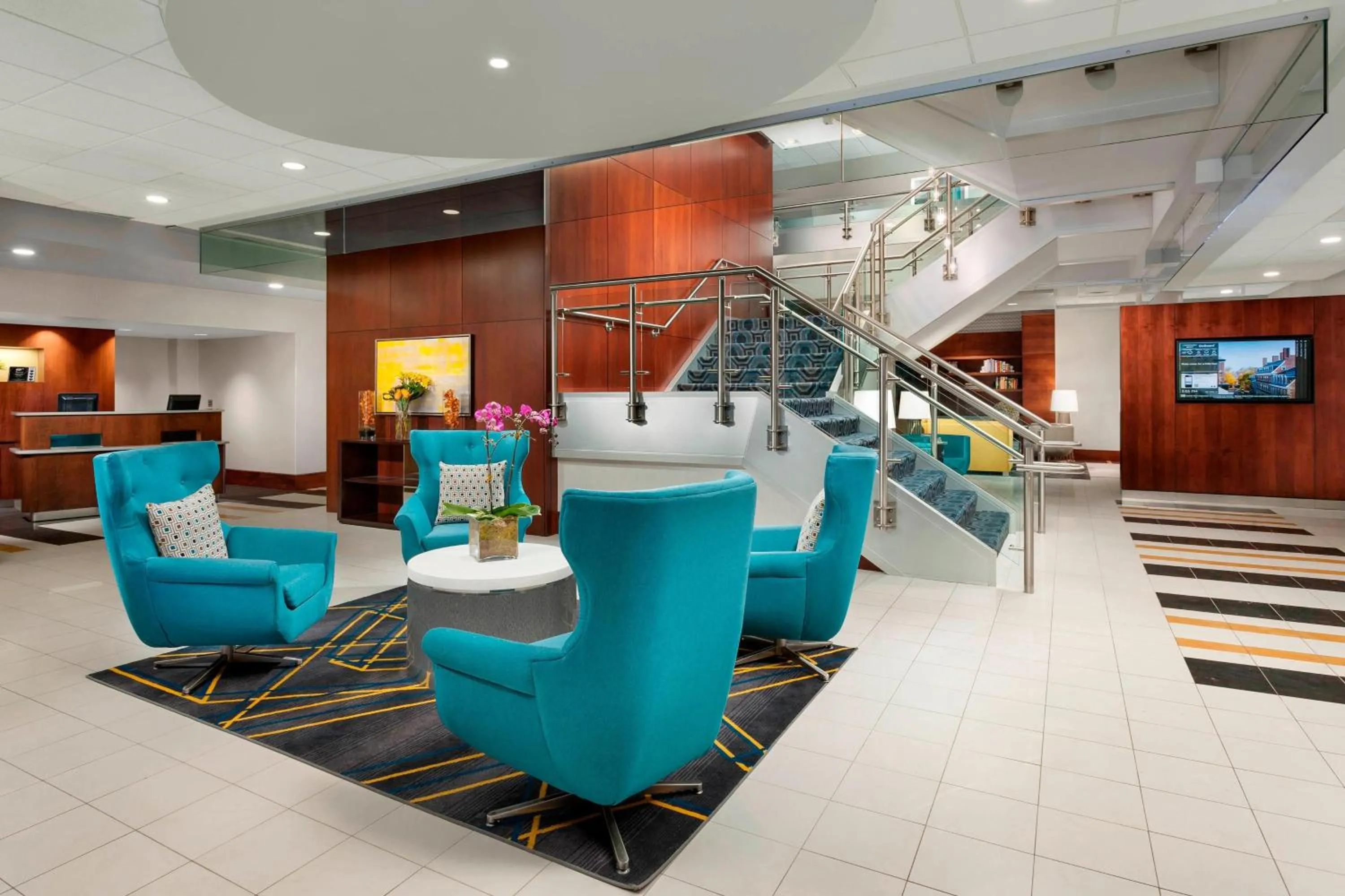 Lobby or reception in Courtyard by Marriott Boston Cambridge