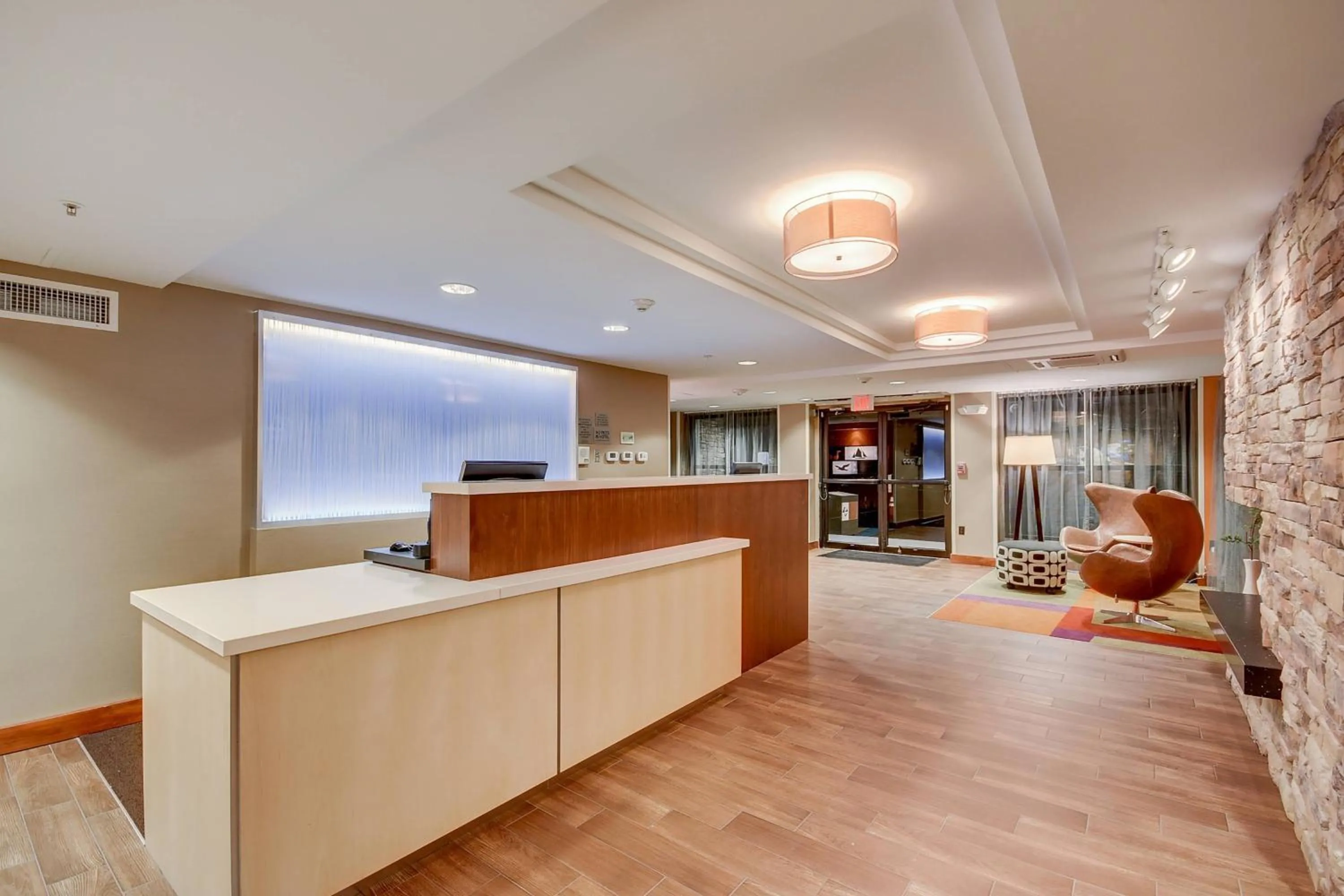 Lobby or reception in Fairfield Inn Boston Woburn
