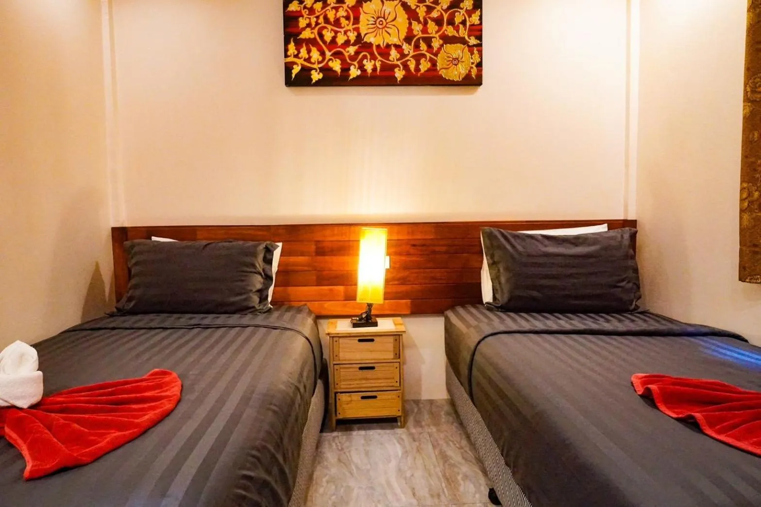 Bed in Pinthong Aonang Villa