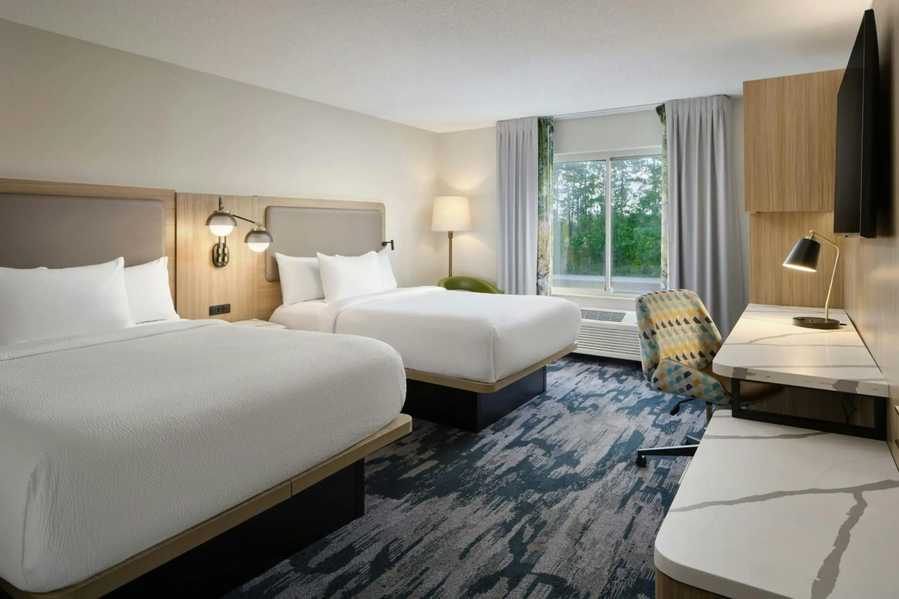 Queen Room with Two Queen Beds in Fairfield Inn Suites Brunswick Queen Room with Two Queen Beds in Fairfield Inn Suites Brunswick