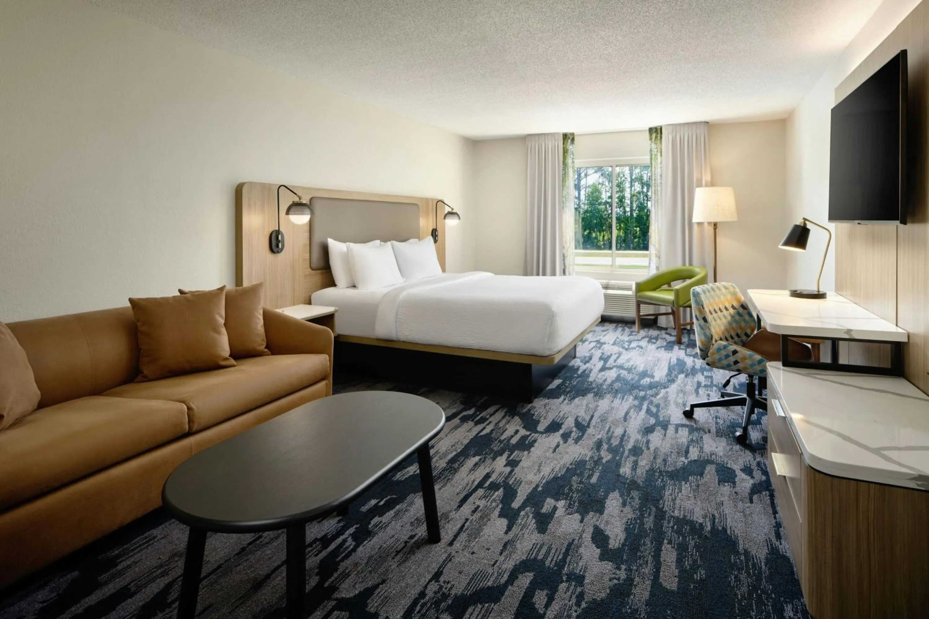 Photo of the whole room, Bed in Fairfield Inn Suites Brunswick