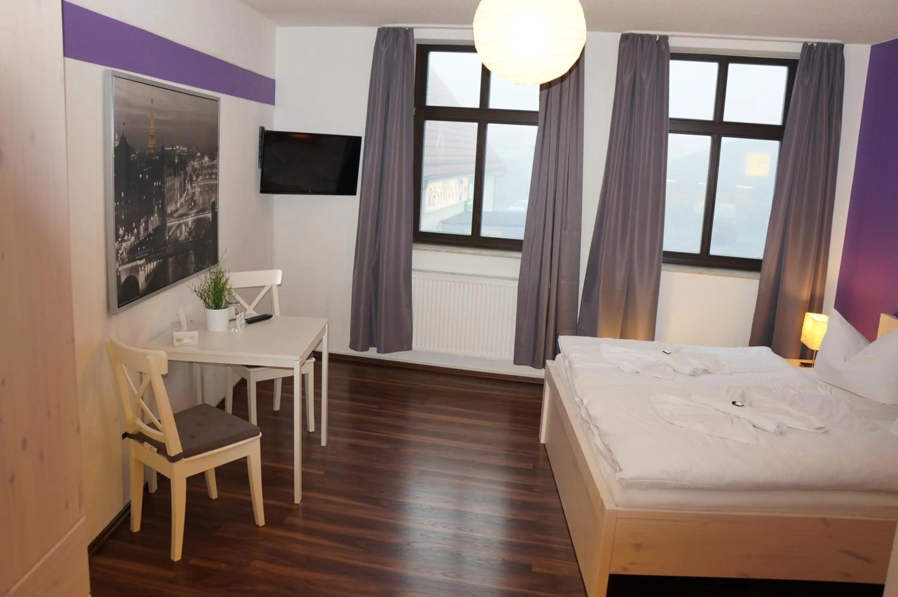 Bed in City-Hotel-Wolgast