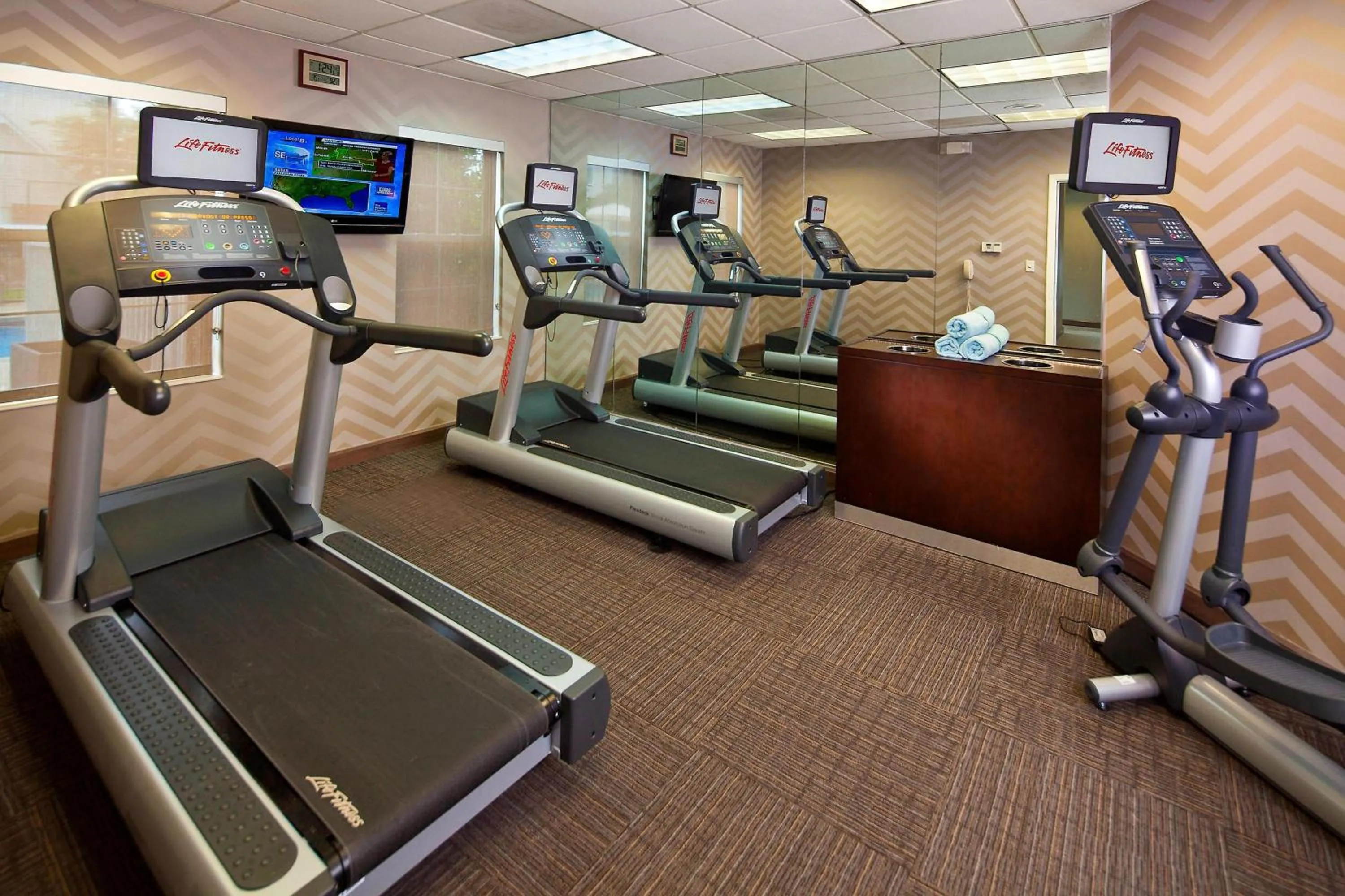 Fitness centre/facilities in Residence Inn Baton Rouge South
