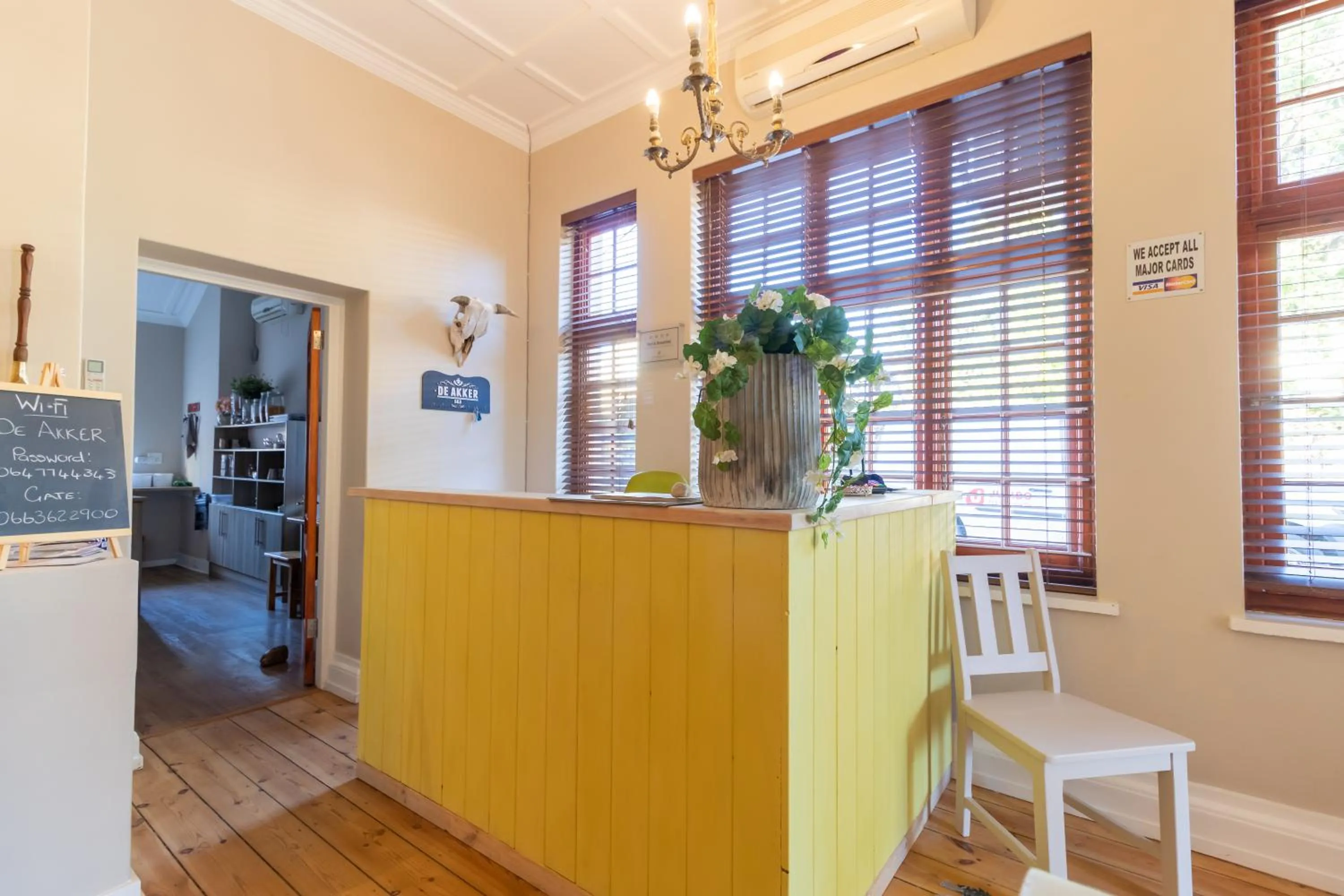 Lobby or reception in De Akker Guest House Oudtshoorn