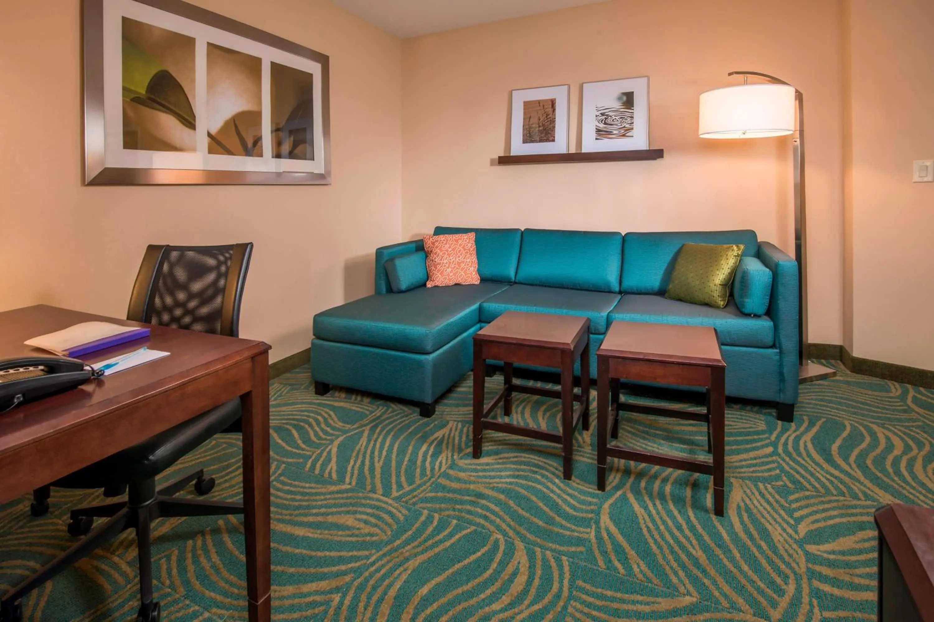 Living room in SpringHill Suites Prince Frederick